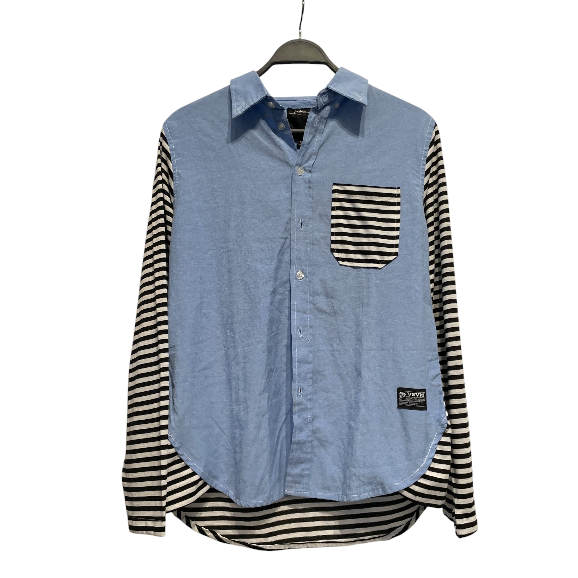 visvim/LS Shirt/L/Cotton/BLU/STRIPES & CHAMBREY view 1