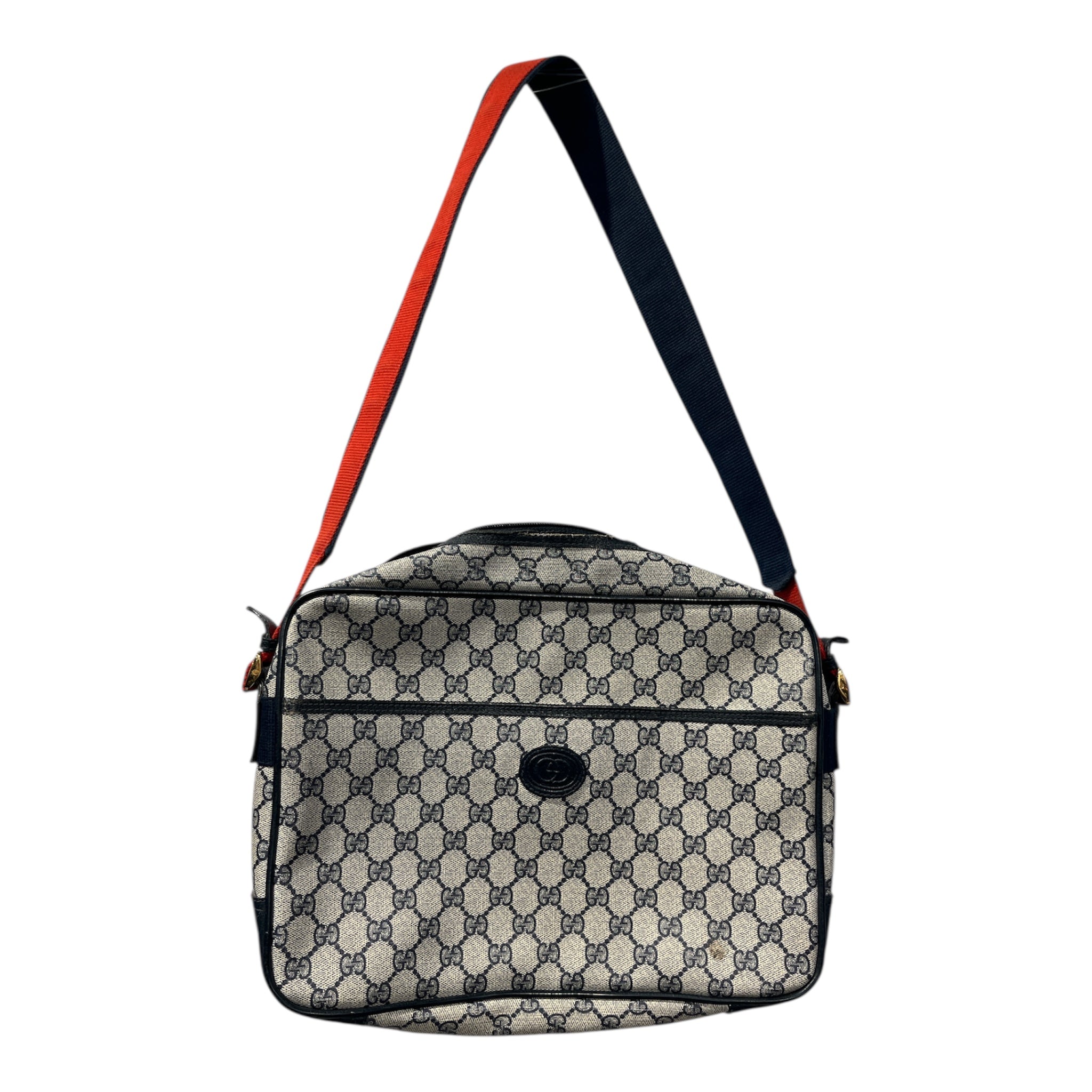 GUCCI/Cross Body Bag/Monogram/Leather/CRM/MESSENGER BAG TRAVEL view 1