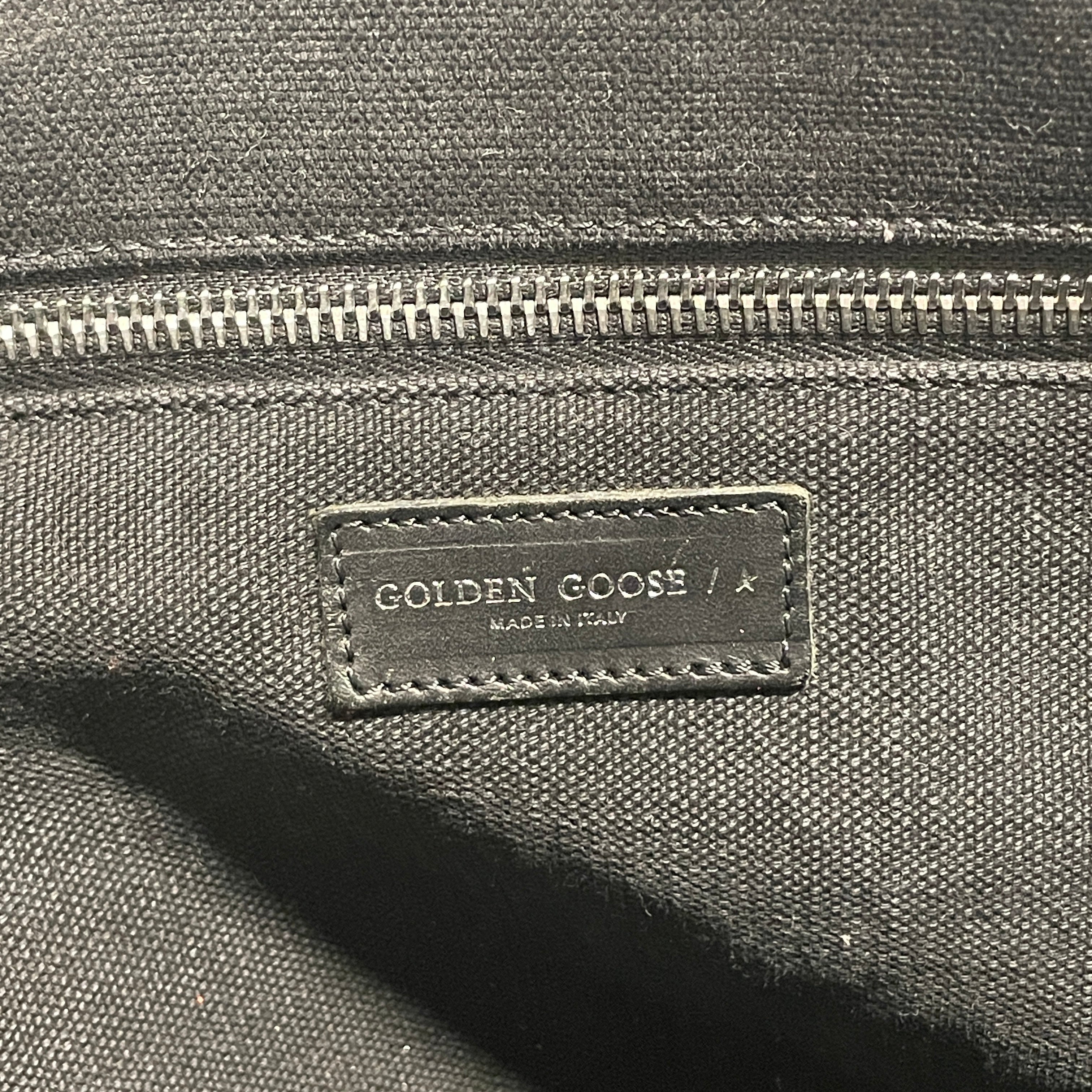 GOLDEN GOOSE/Bag/Cotton/BLK/words all over view 5