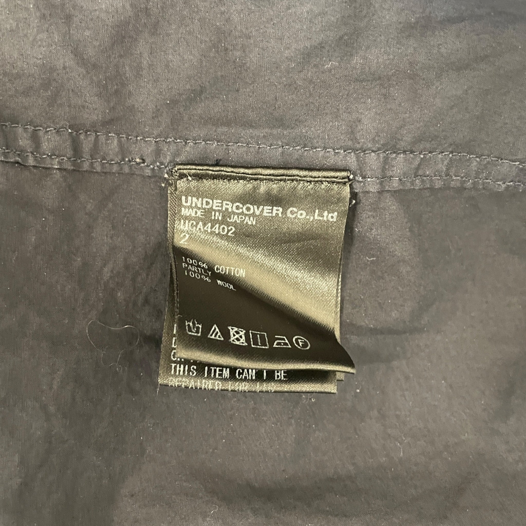 UNDERCOVER/LS Blouse/2/Cotton/NVY/ view 3