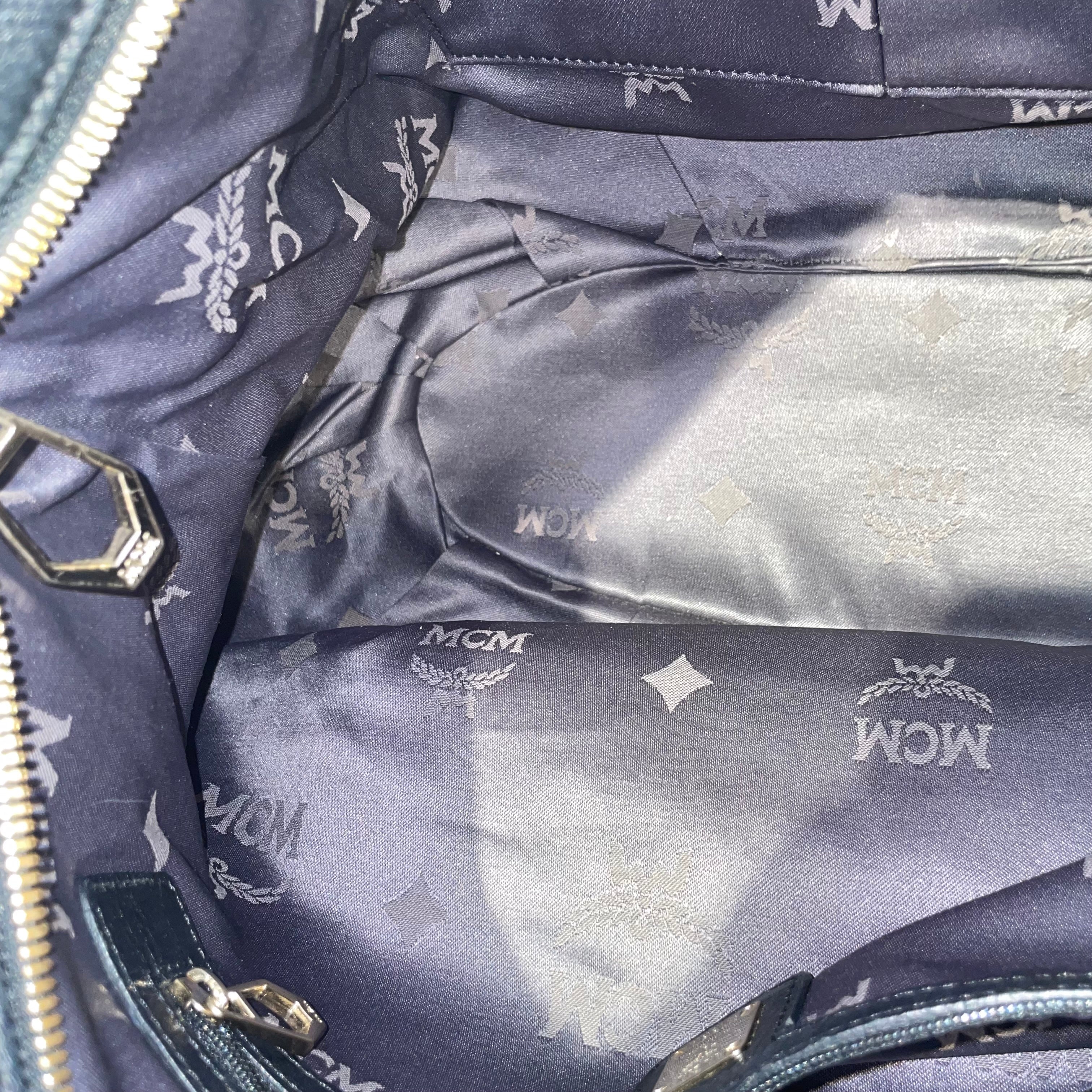 MCM/Hand Bag/All Over Print/Leather/BLK/ view 4