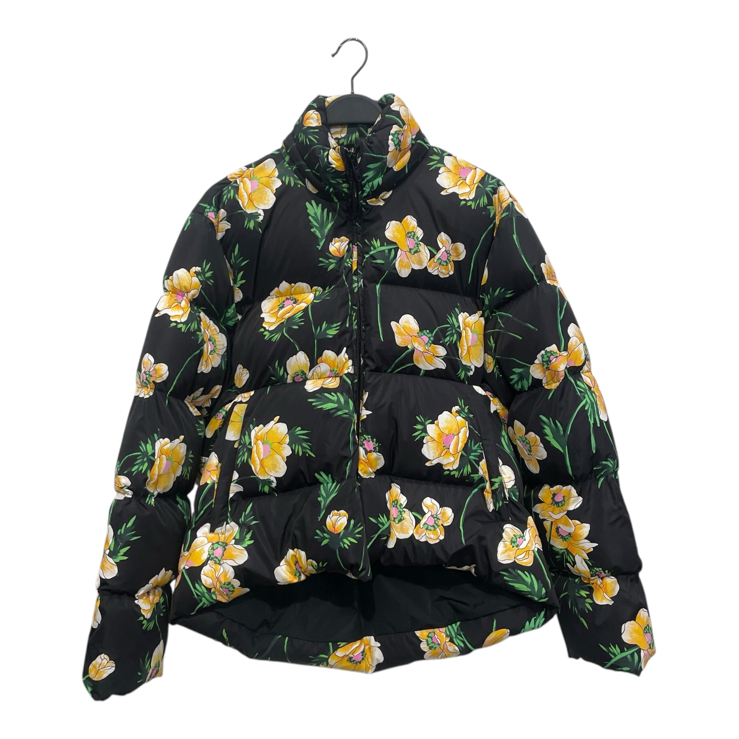 BALENCIAGA/Puffer Jkt/46/Polyester/MLT/All Over Print/FLORAL PRINT YELLOW FLOWER view 1