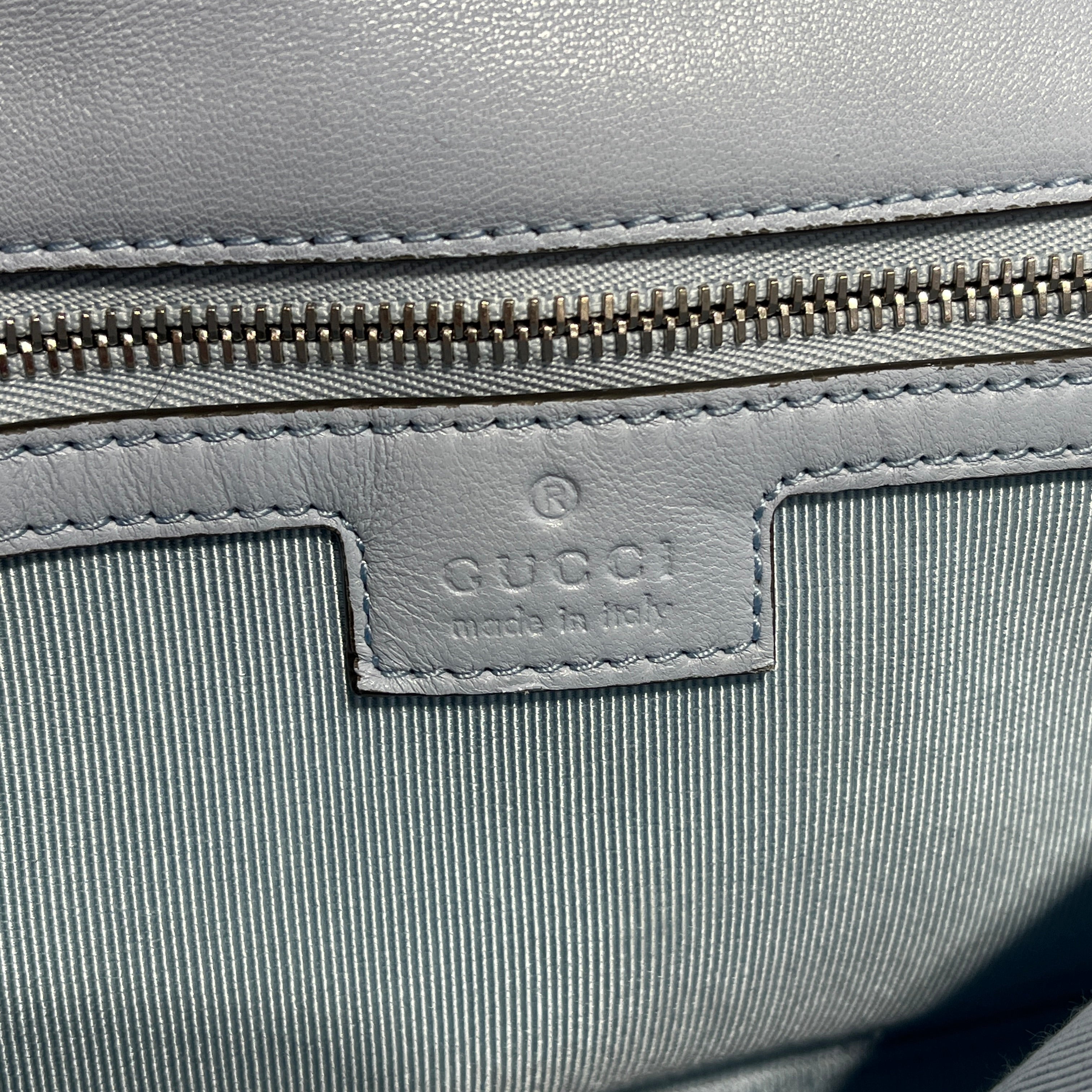 GUCCI/Cross Body Bag/Leather/BLU/BB BLU Double G Marmont Medium view 8