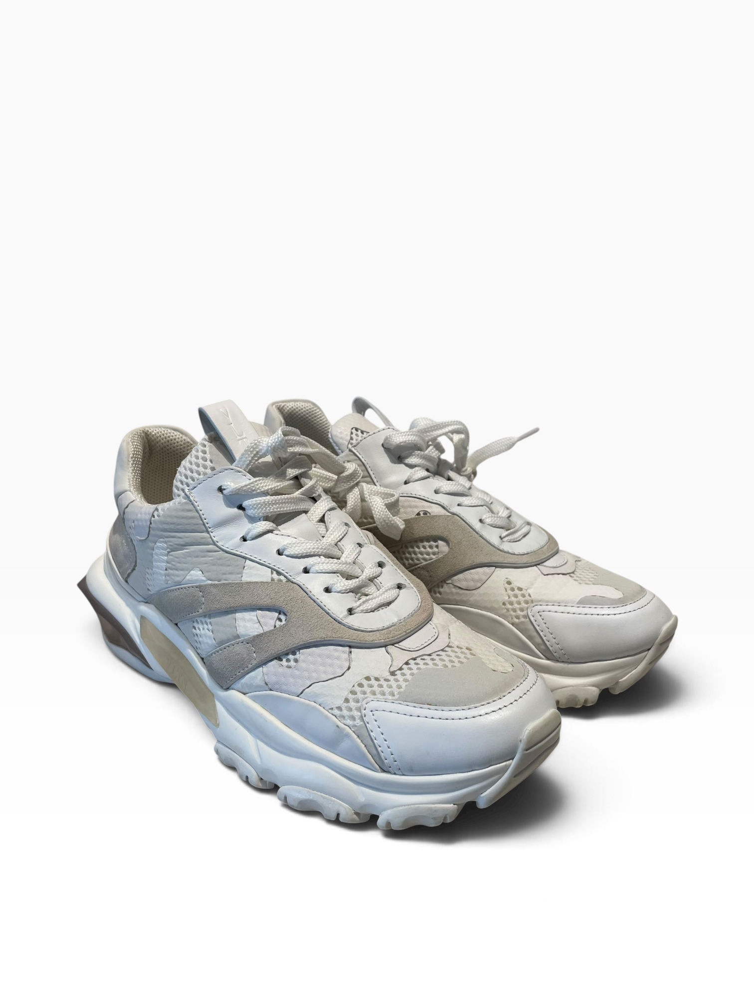 VALENTINO/Low-Sneakers/EU 41.5/Suede/WHT/chunky garavani bounce view 1