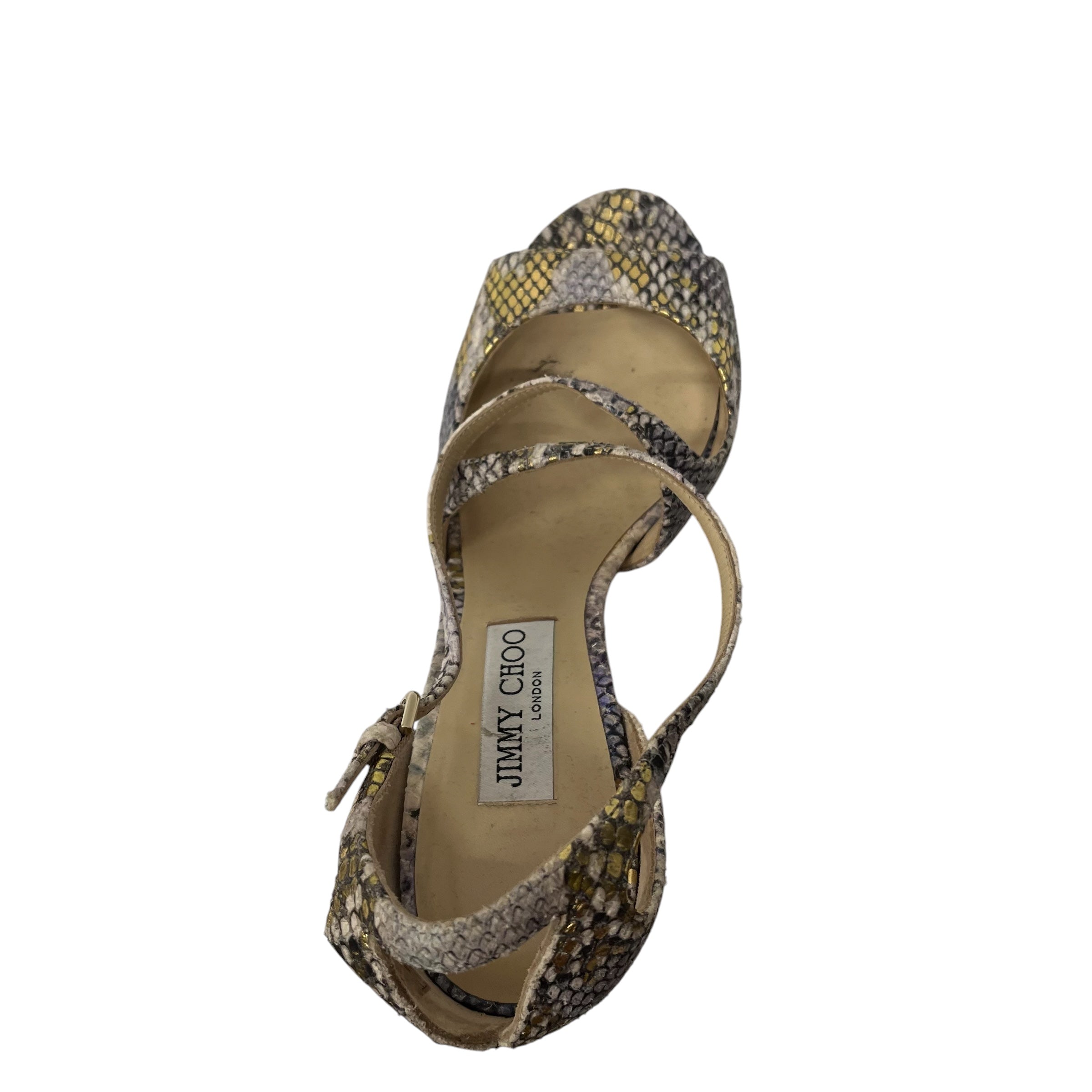 JIMMY CHOO/Sandals/US 8/Animal Pattern/GLD/ view 3