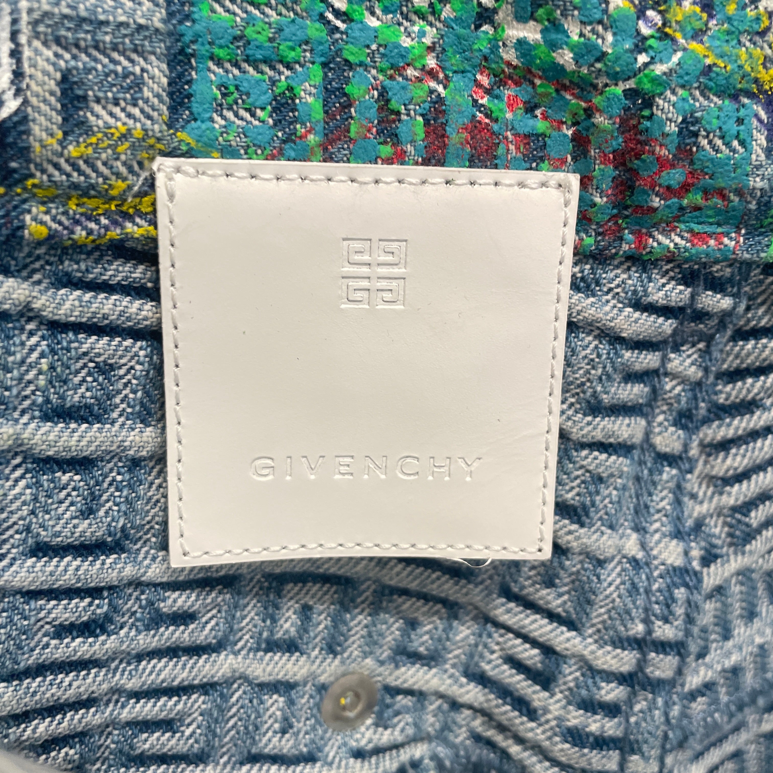 GIVENCHY/Straight Pants/30/Cotton/MLT/All Over Print/SS23 LOG-JACQUARD JEAN view 3