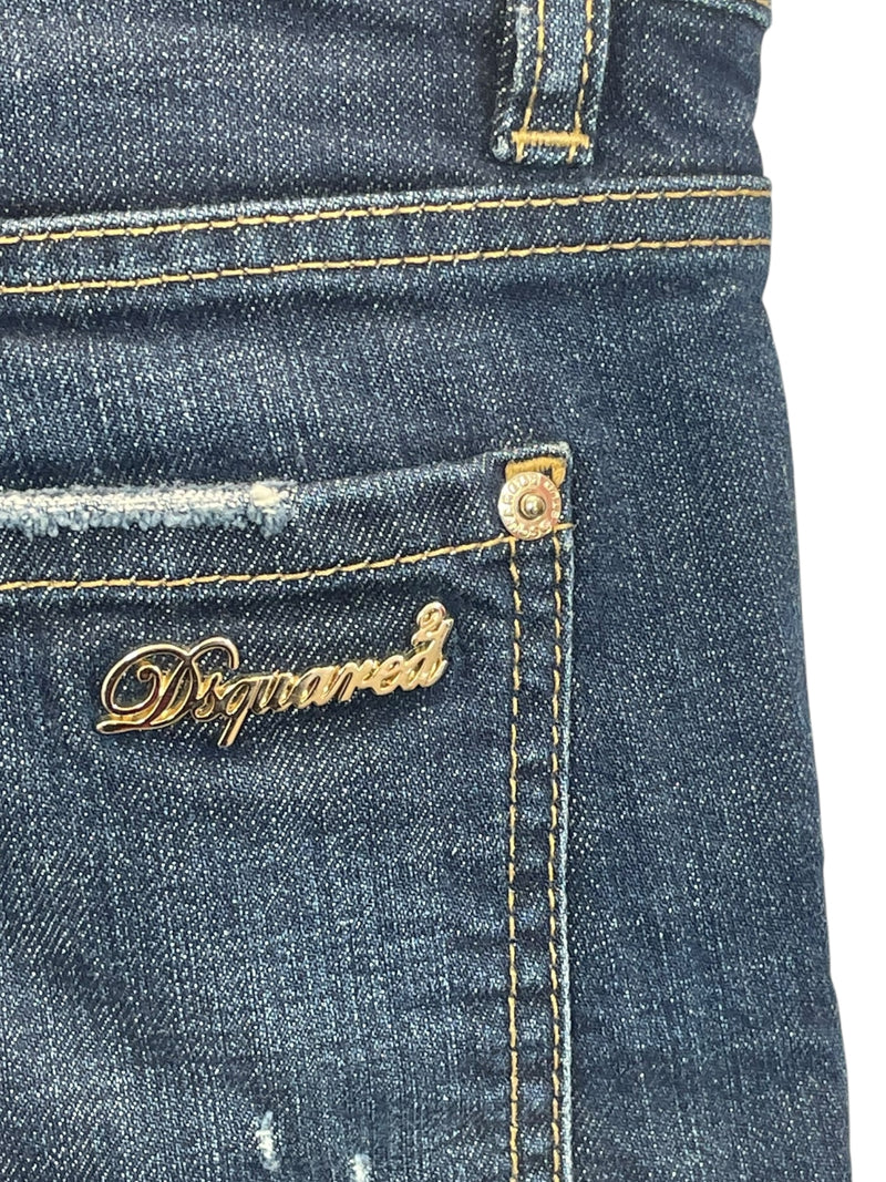 DSQUARED2/Straight Pants/38/Denim/BLU/High-waisted/S73LA0107