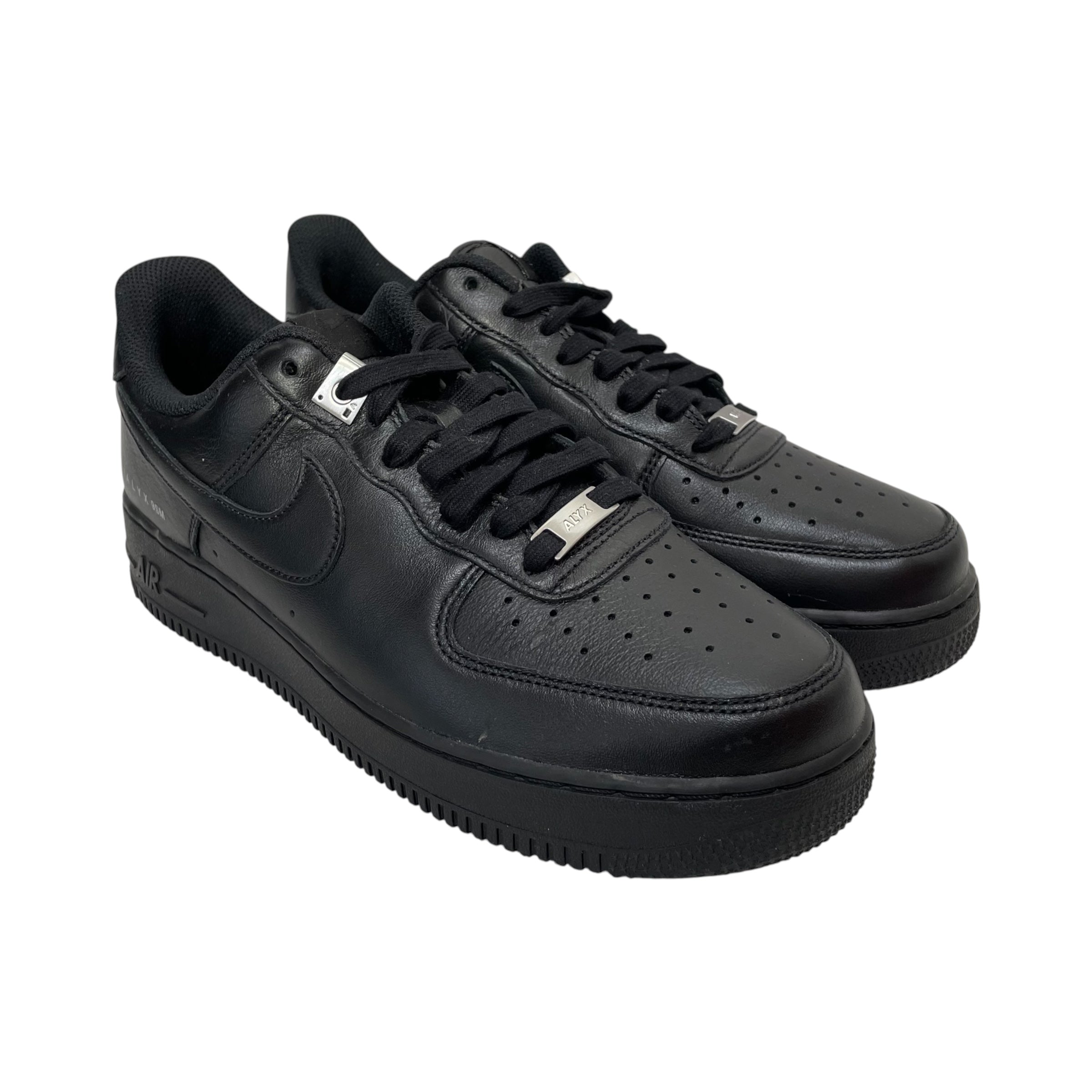 NIKE/1017 ALYX 9SM(ALYX)/Low-Sneakers/US 9/Leather/BLK/AIR FORCE 1 LOW view 1