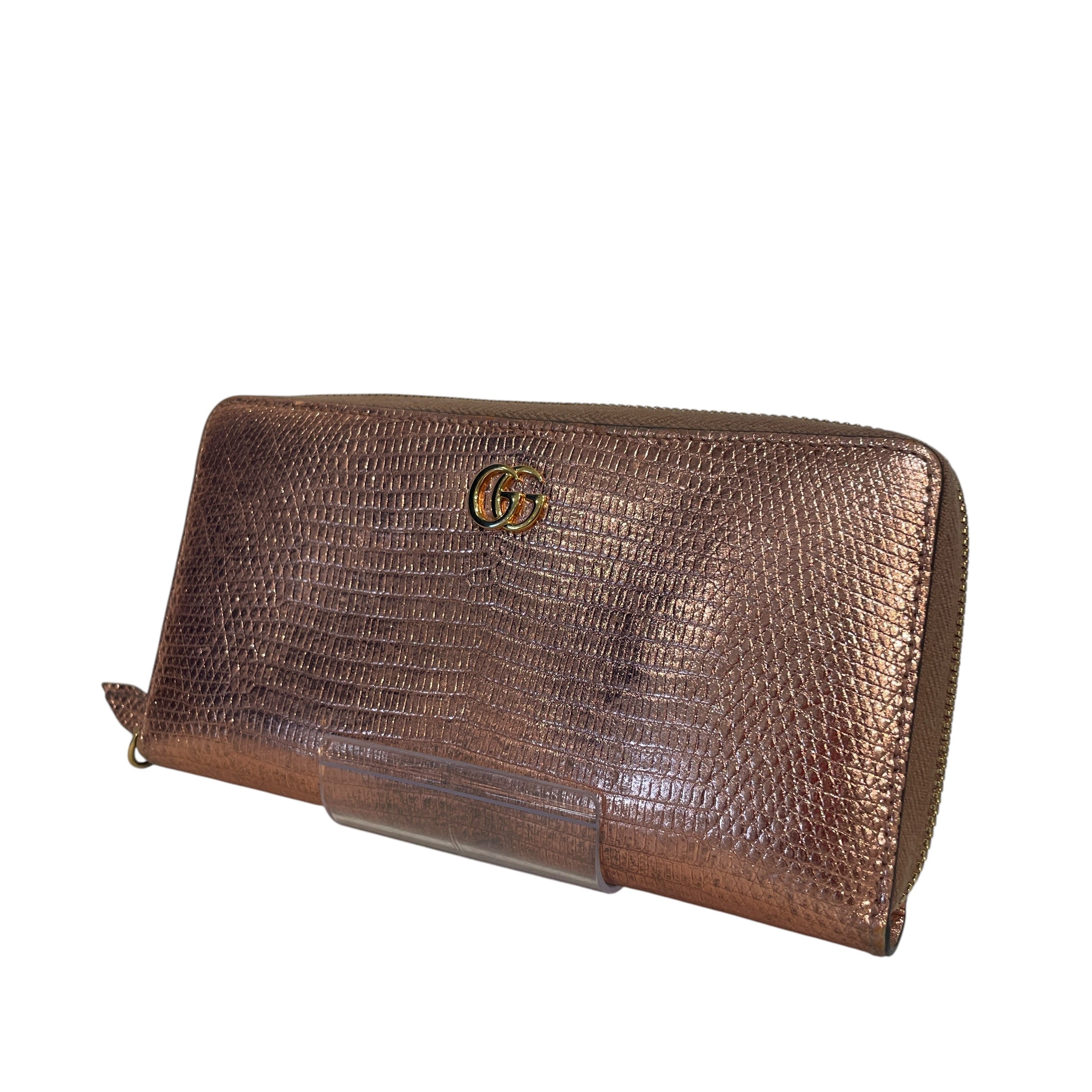 GUCCI/Wallet/Leather/PNK/Gucci Long Wallet view 1
