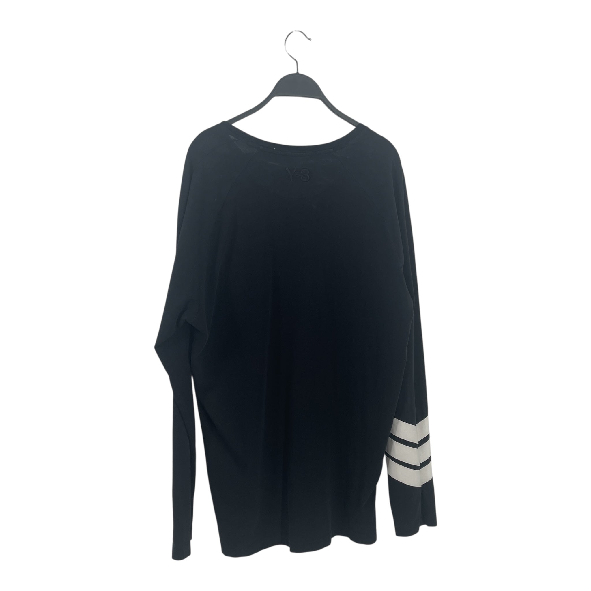 Y-3/LS T-Shirt/XL/Cotton/BLK/THREE STRIPES view 2