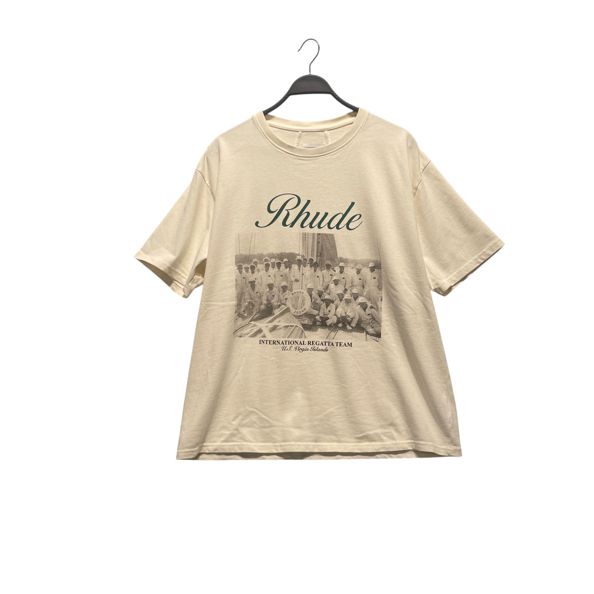 RHUDE/T-Shirt/L/Cotton/WHT/VIRGIN ISLANDS SCRIPT view 1
