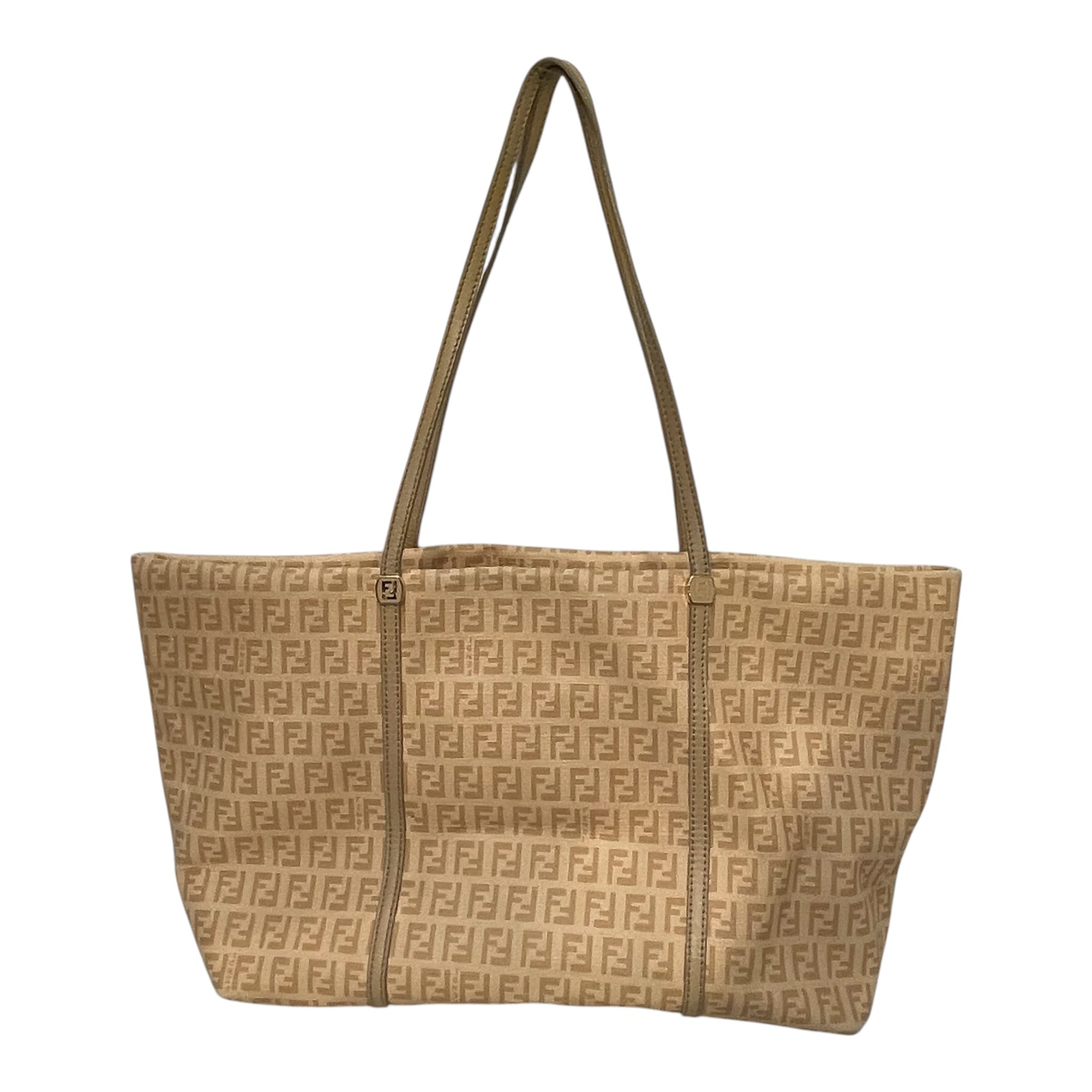 FENDI/Tote Bag/Monogram/Leather/BEG/ZUCCHINO TOTE ROLLED LIP view 2