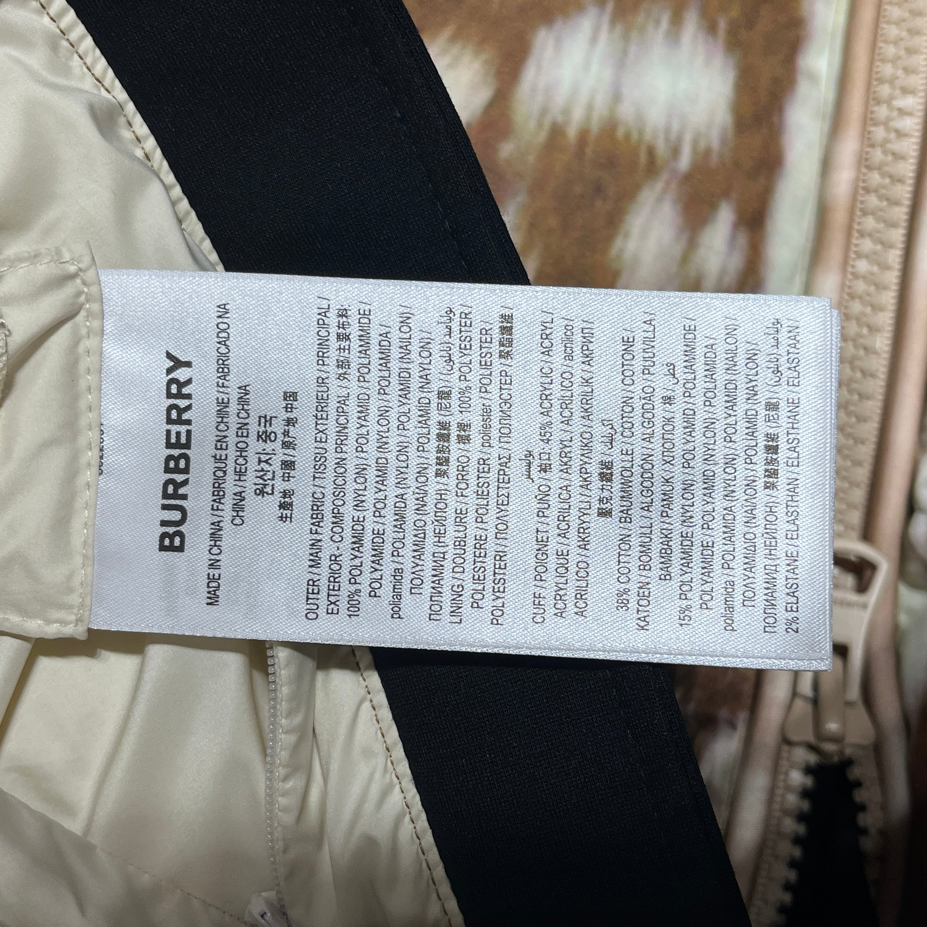 BURBERRY/Puffer Jkt/S/Animal Pattern/Nylon/MLT/deer print puffer view 5