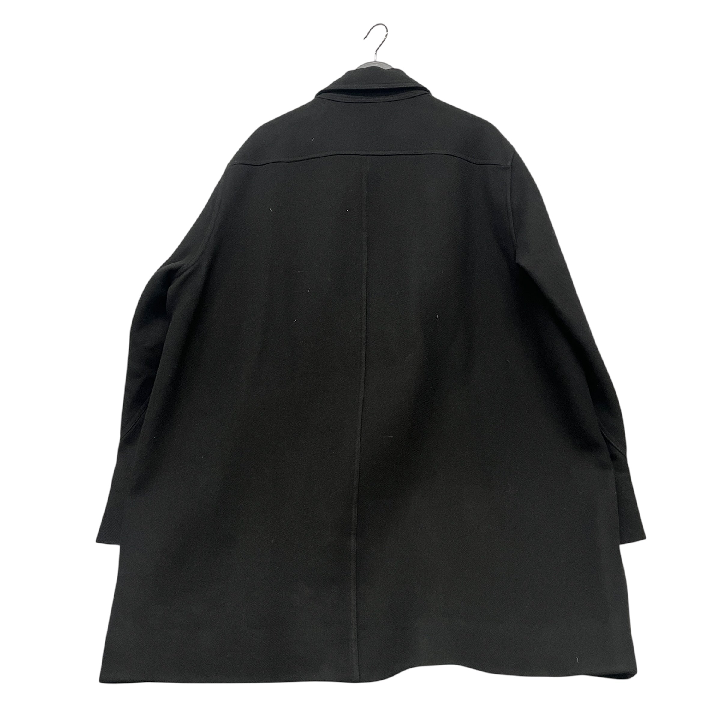 Rick Owens/Trench Coat/54/Wool/BLK/Maxi Length/AW17 MELTON STAND COLLAR COAT view 2