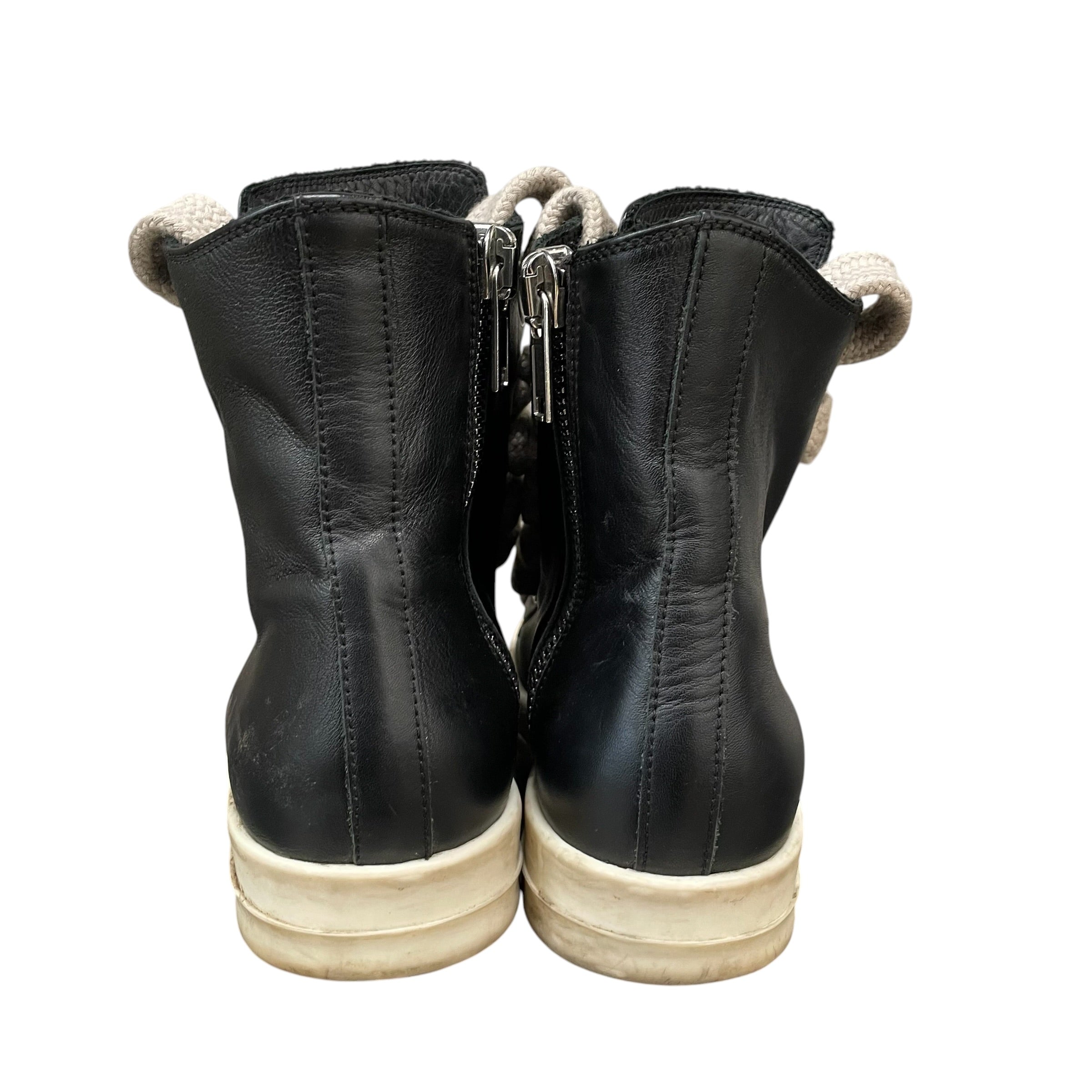Rick Owens/Hi-Sneakers/EU 36/Leather/BLK/ramones mega lace view 4