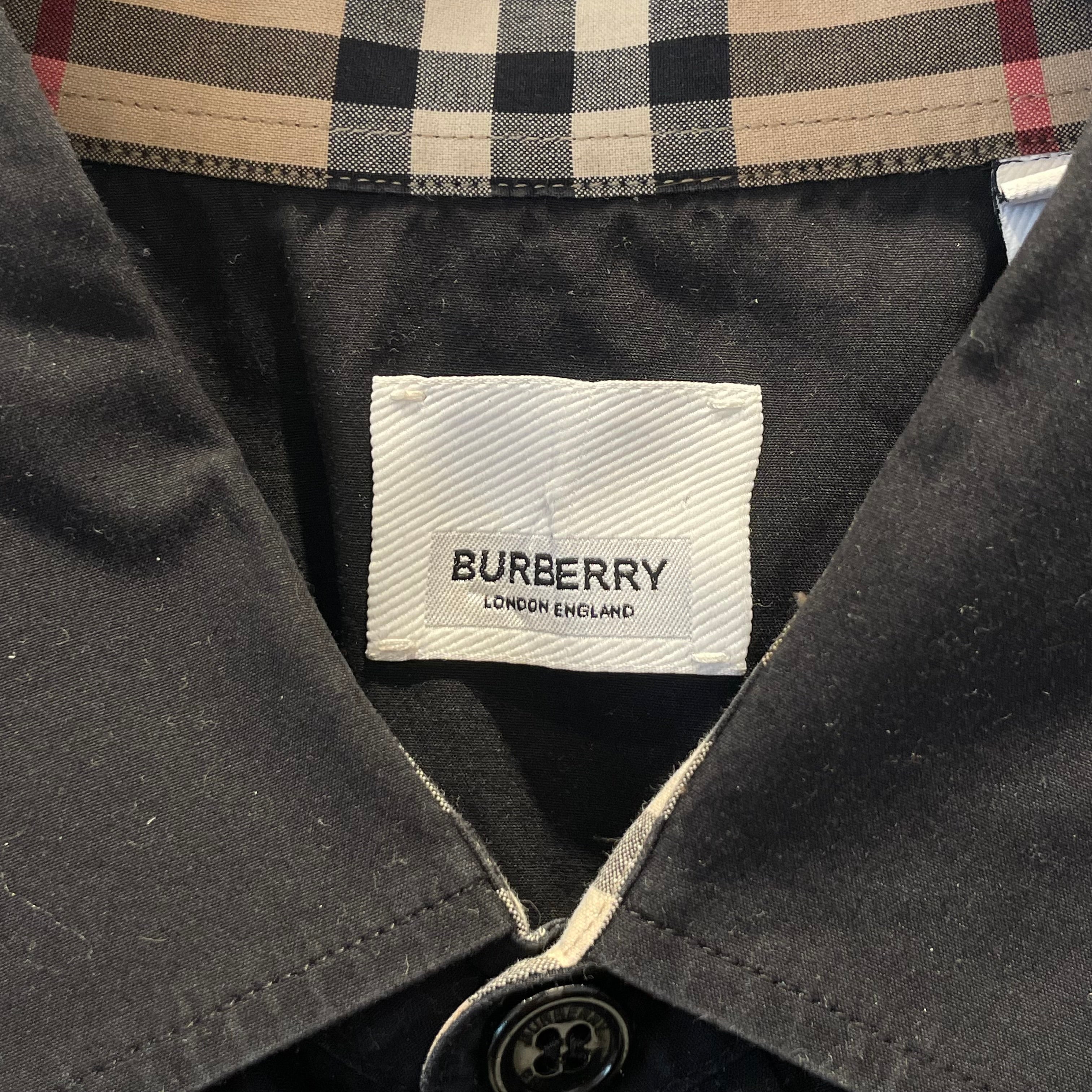 BURBERRY LONDON/Polo Shirt/XL/Cotton/BLK/SMALL EMBROIDERD LOGO view 3
