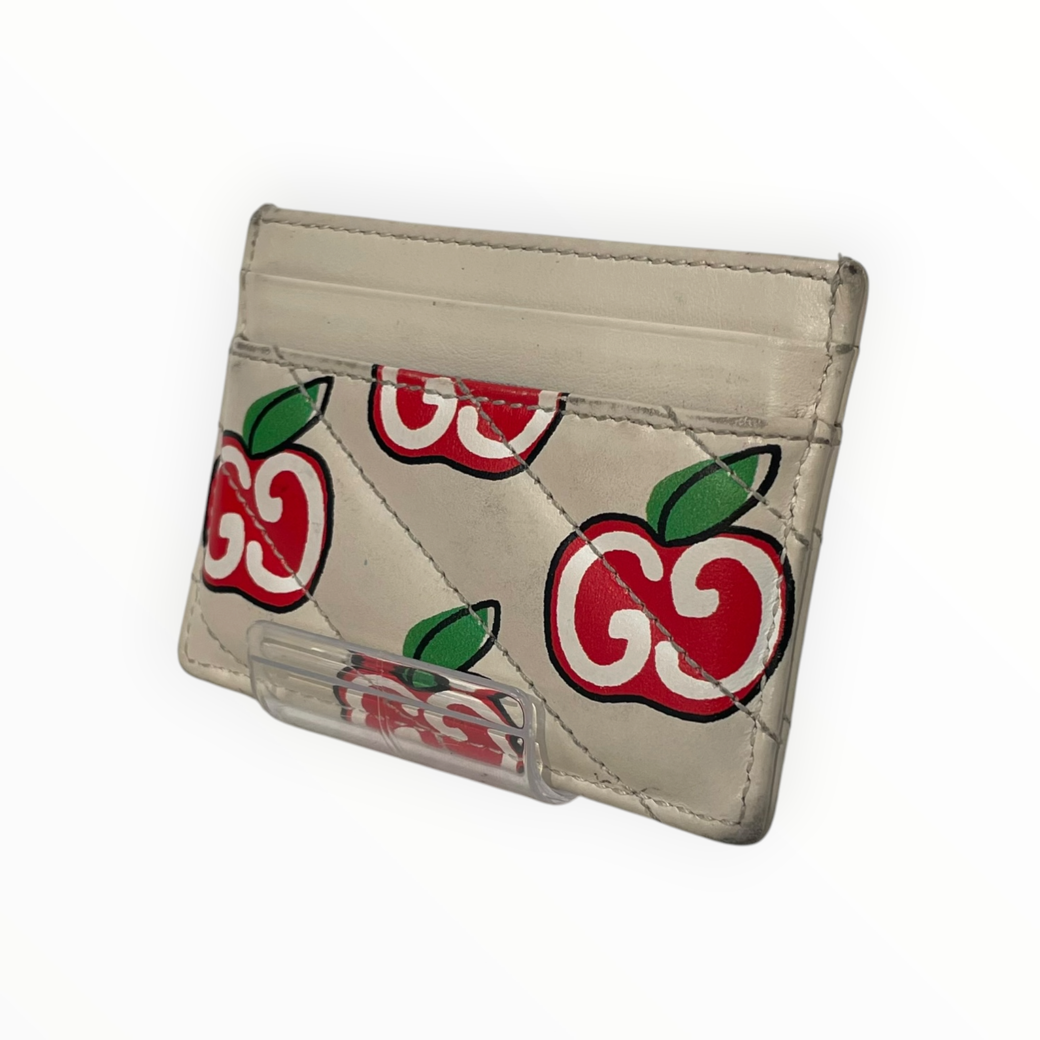 GUCCI/Card Case/Leather/CRM/L's/APPLE CARDHOLDER view 2