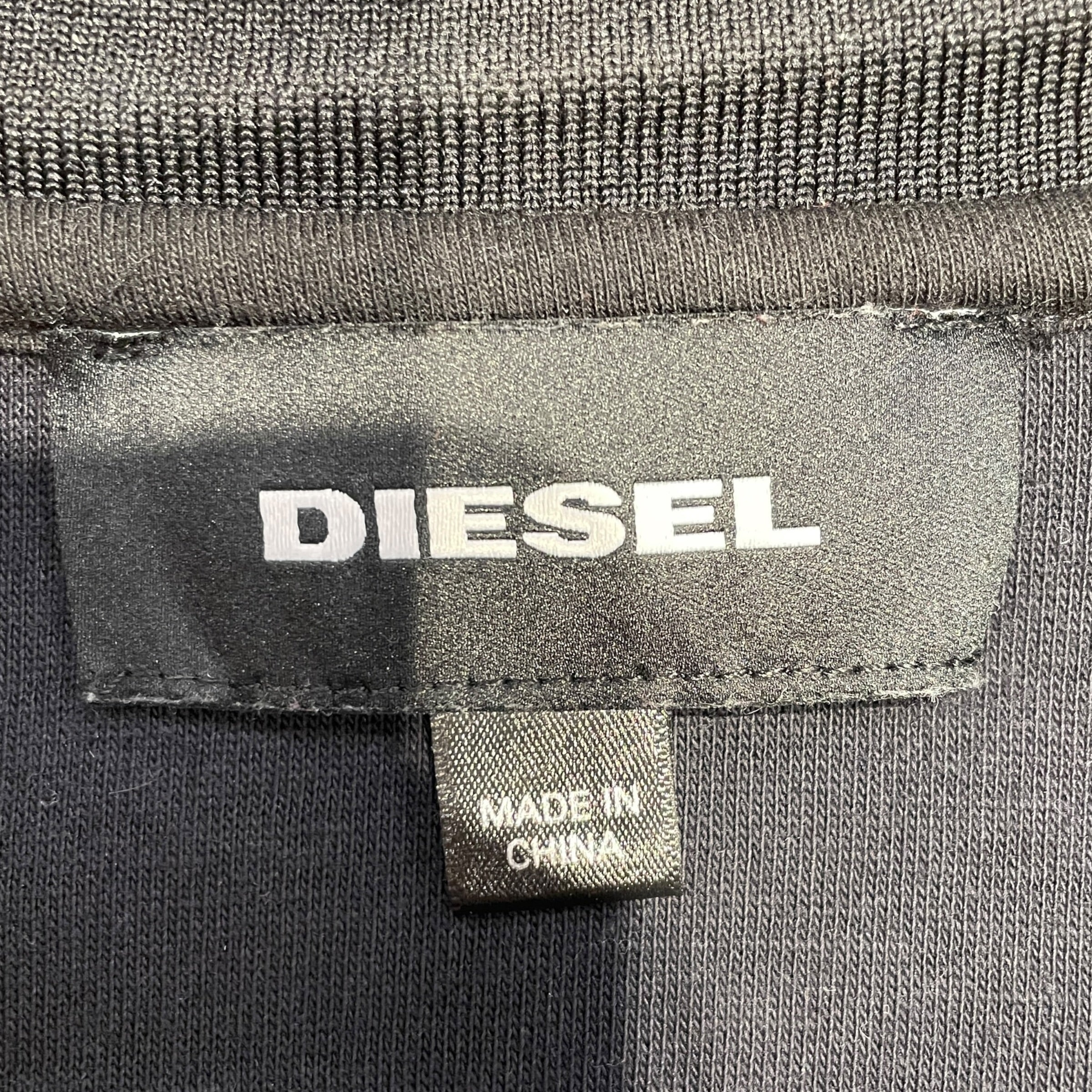 DIESEL/Sweatshirt/L/Nylon/BLK/elmar full zip sweatshirt view 3
