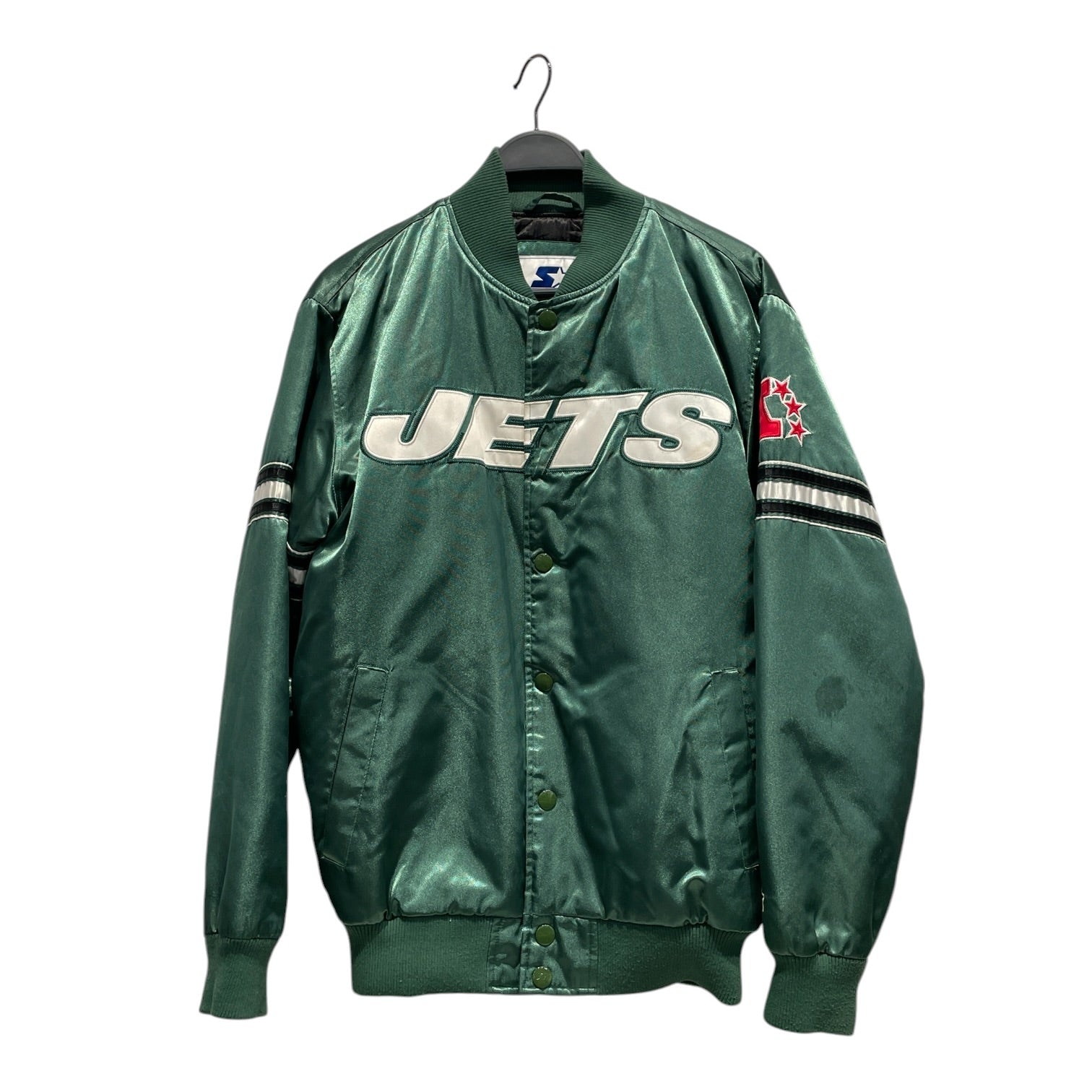 STARTER/Jacket/M/GRN/NY Jets As is view 1
