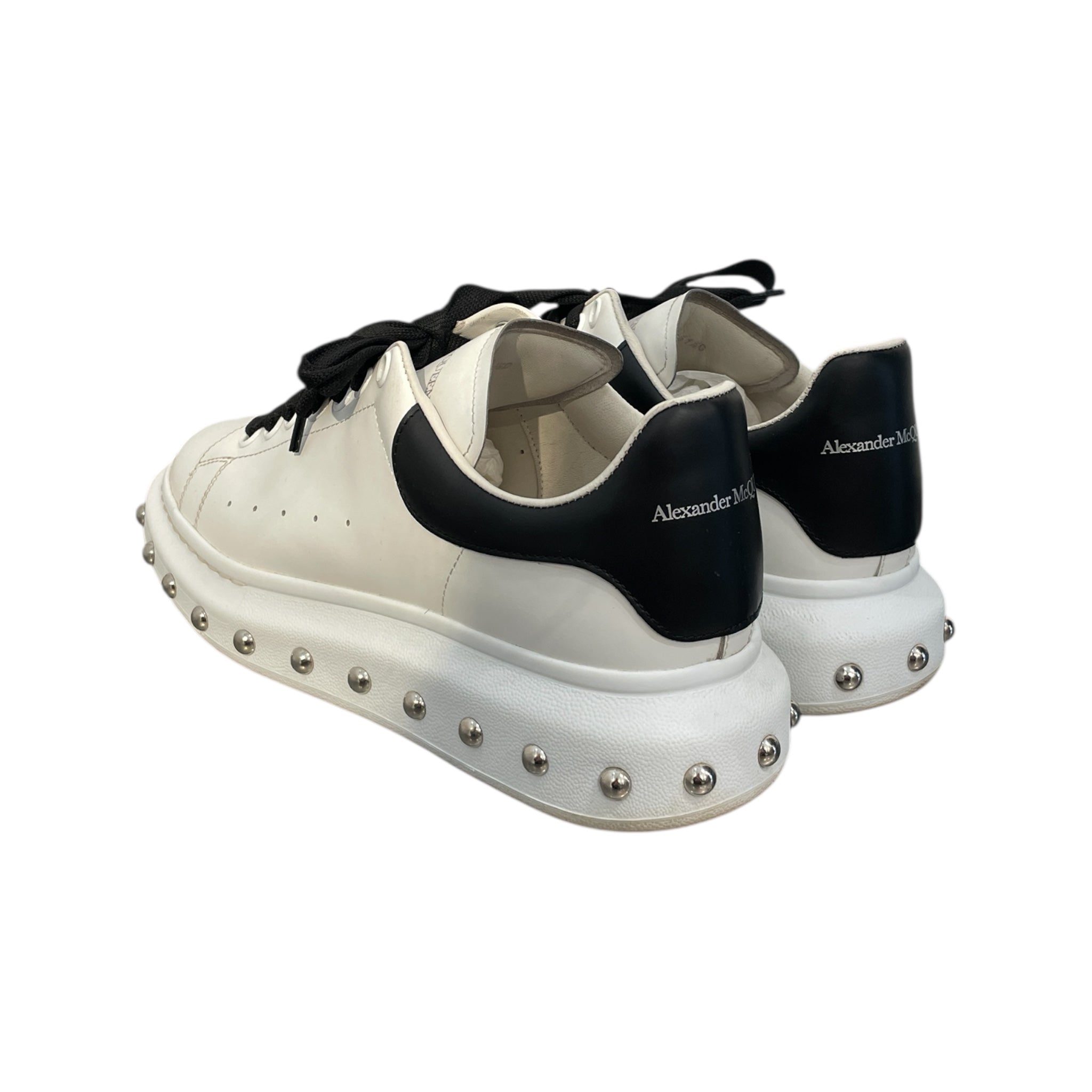 Alexander McQueen/Low-Sneakers/EU 41.5/Leather/WHT/oversize sneakers w studs view 2