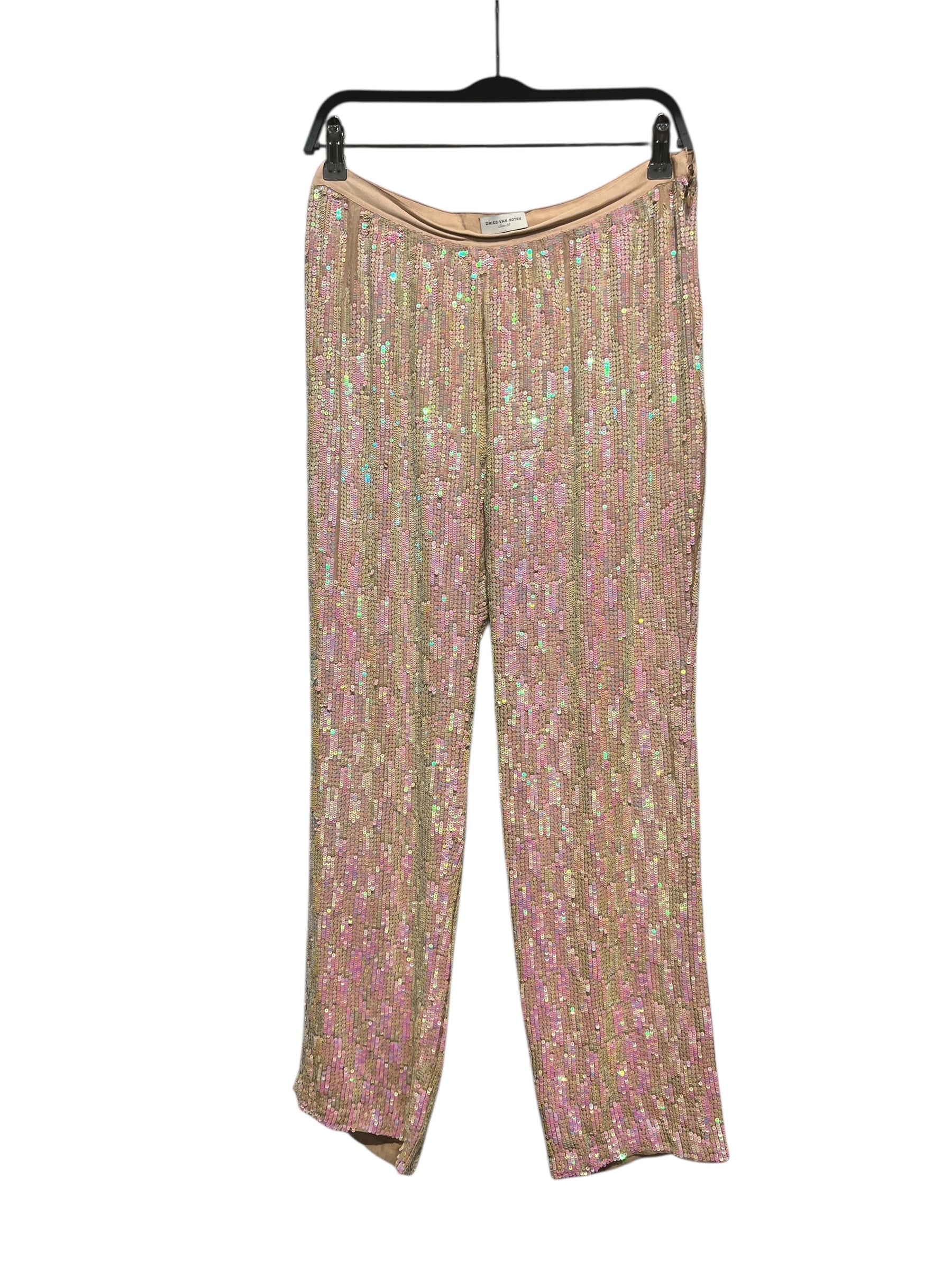 DRIES VAN NOTEN/Straight Pants/38/Glitter/Silk/MLT/SEQUIN view 1