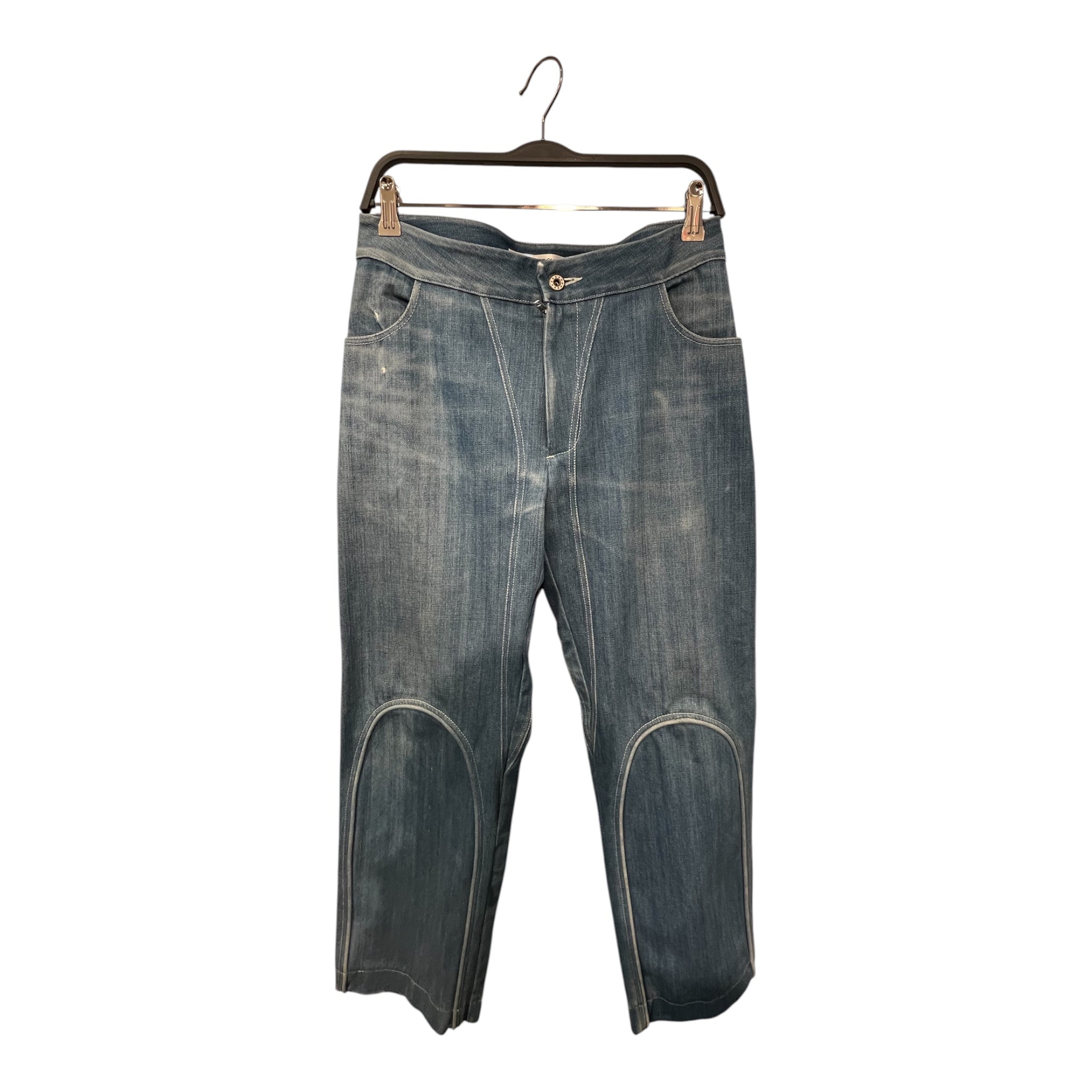 Mainline:RUS/Fr.CA/DE/Straight Pants/28/Cotton/BLU/ELLA PANEL JEANS WHT STAR BTN view 1