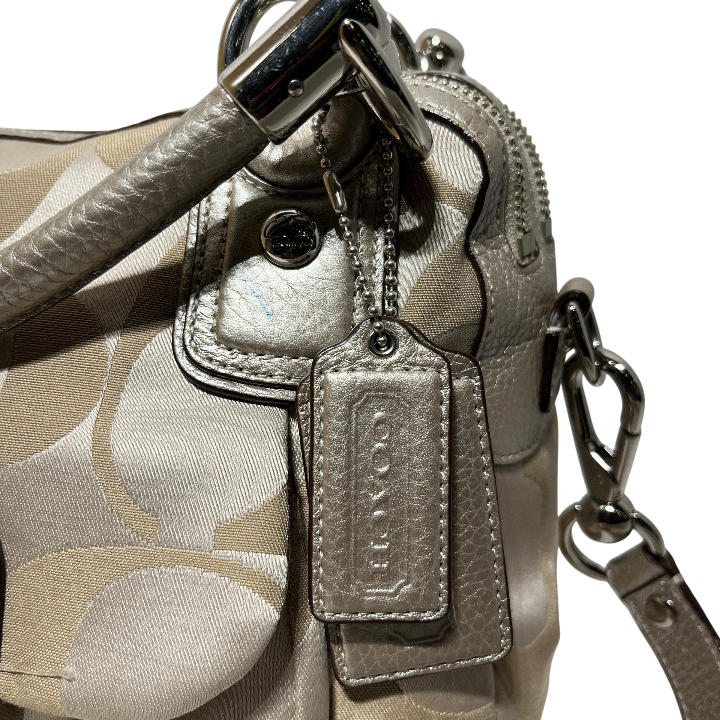 COACH/Hand Bag/Monogram/SLV/kristien signature view 3