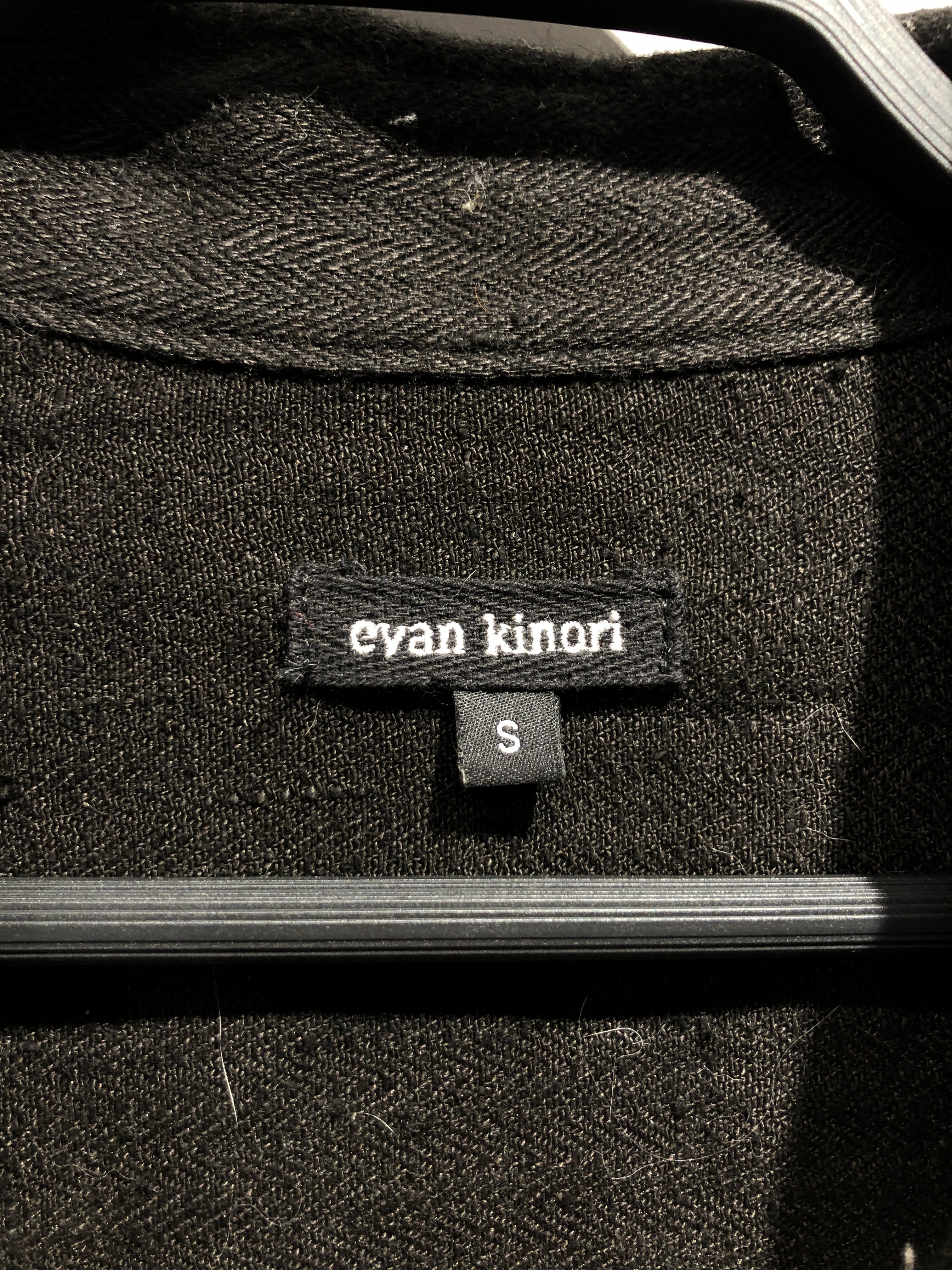 evan kinori/Jacket/S/Cotton/BLK/Button up jkt view 3