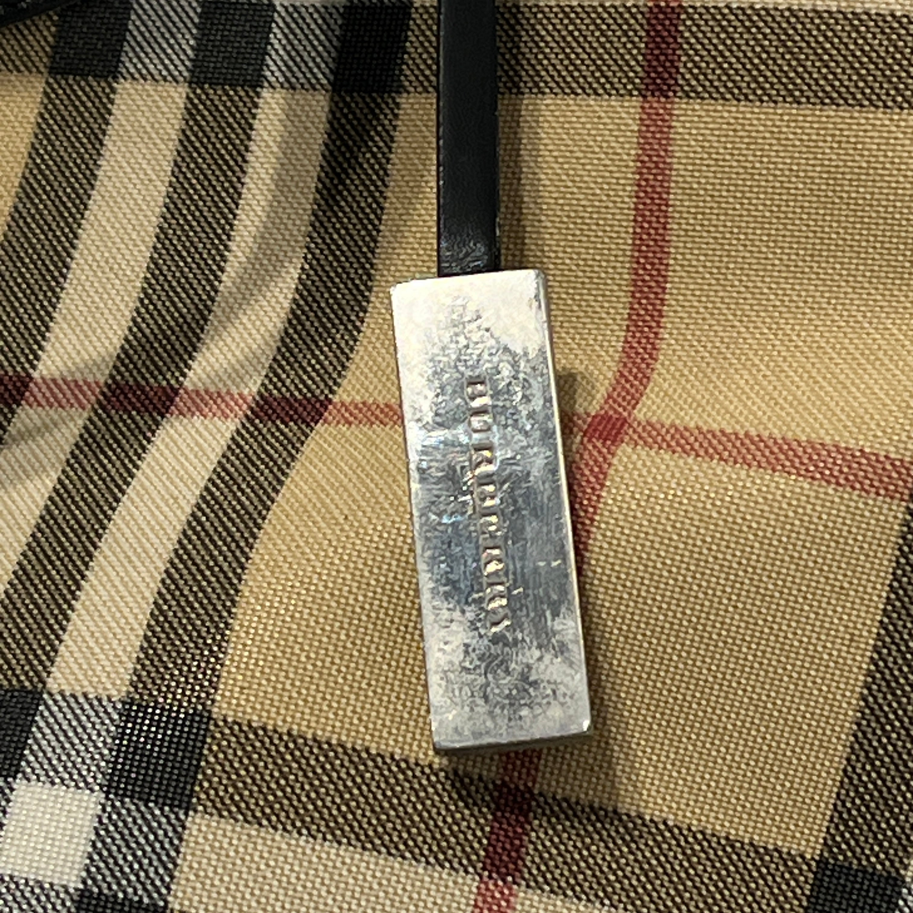 BURBERRY LONDON/Tote Bag/Plaid/BEG/VINTAGE CHECK TOTE view 7