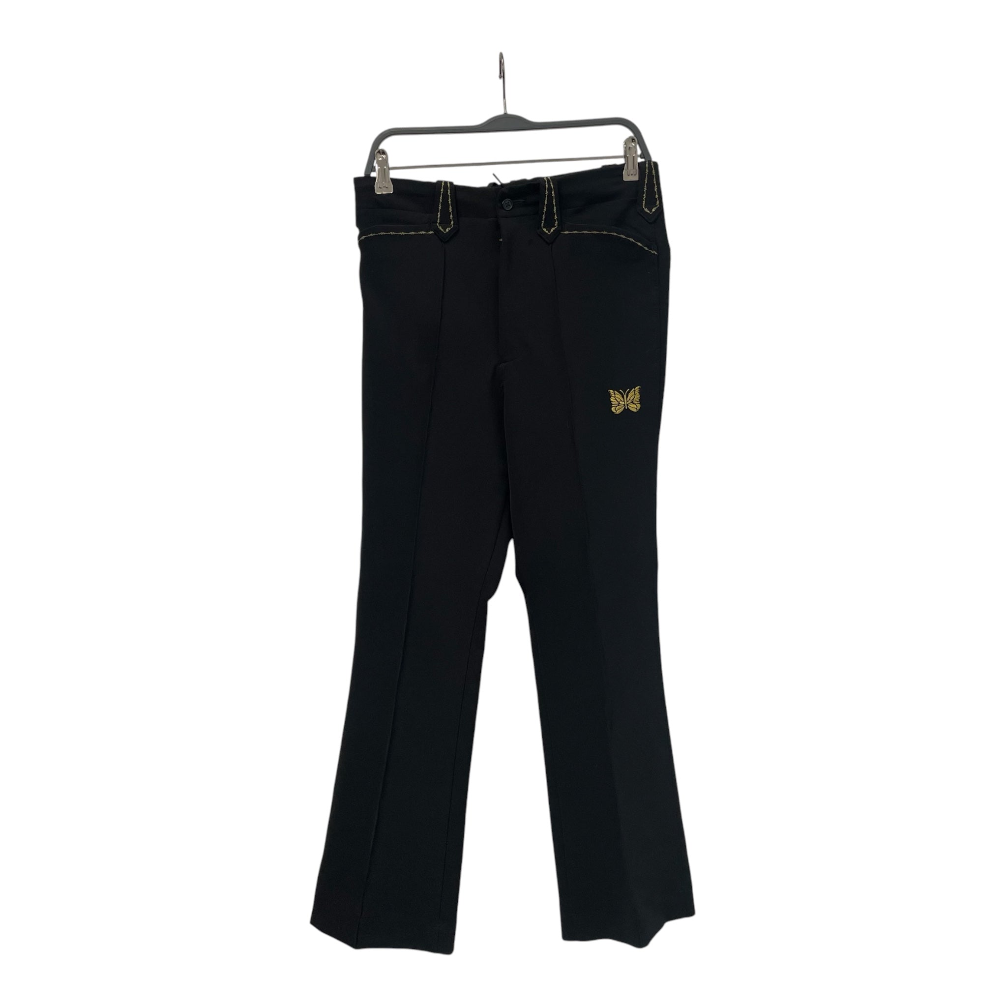 Needles/Bootcut Pants/XS/Polyester/BLK/POINTY POCKET YLLW STICTH view 1