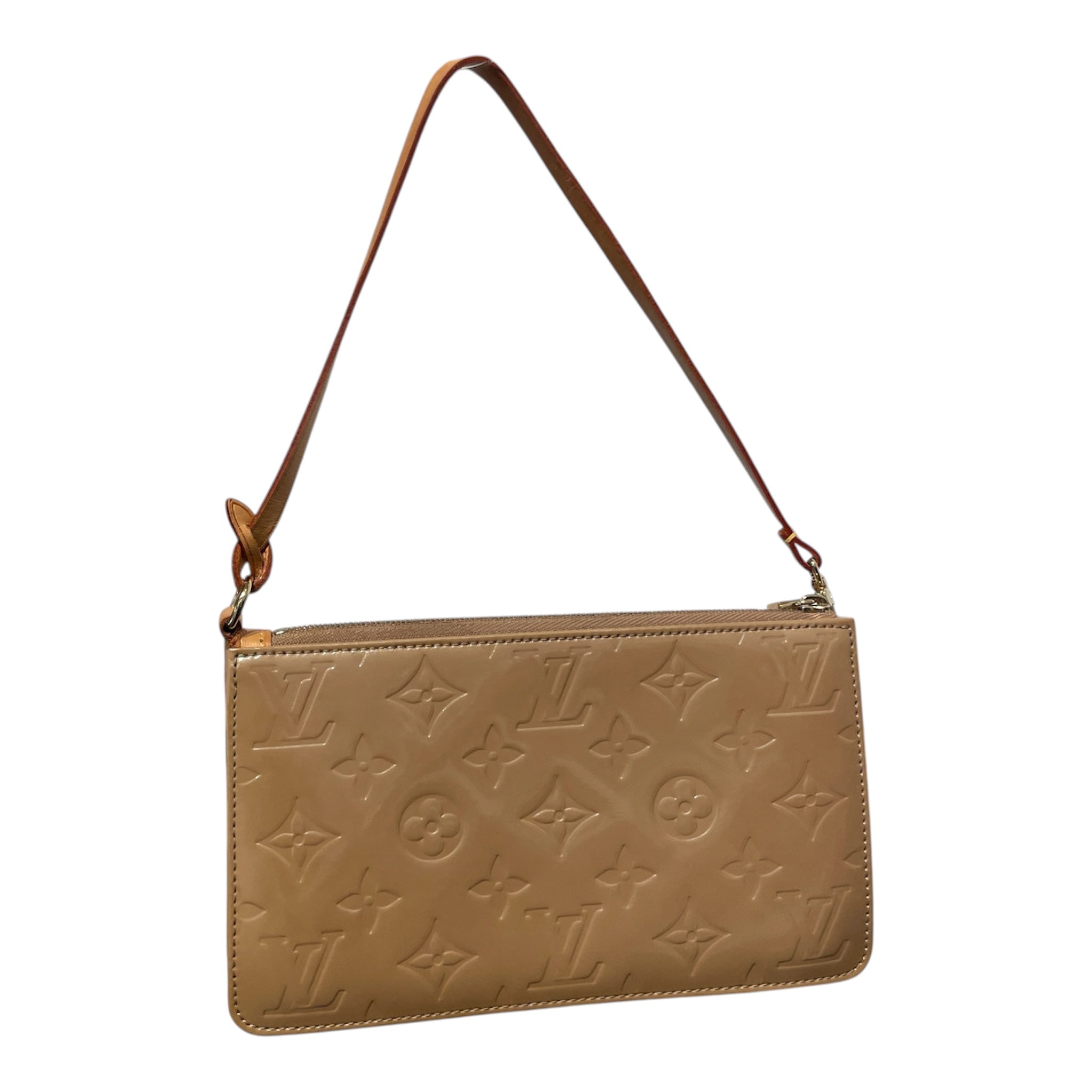 LOUIS VUITTON/Hand Bag/Monogram/Leather/BEG/Vernis lexington pouchette view 2