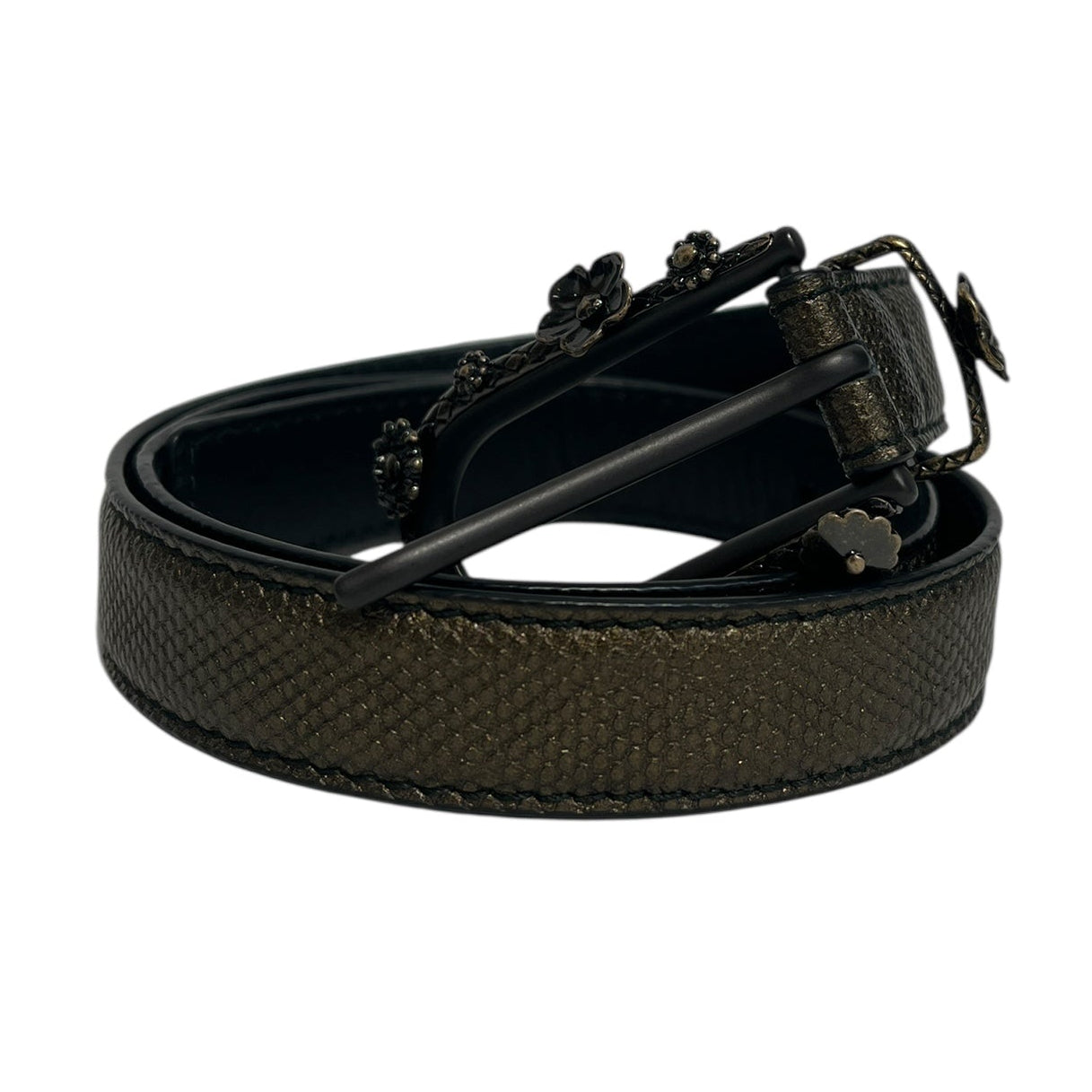 BOTTEGA VENETA/Belt/Iridescent/Leather/GLD/FLOWER/GEM/BUCKLE view 1