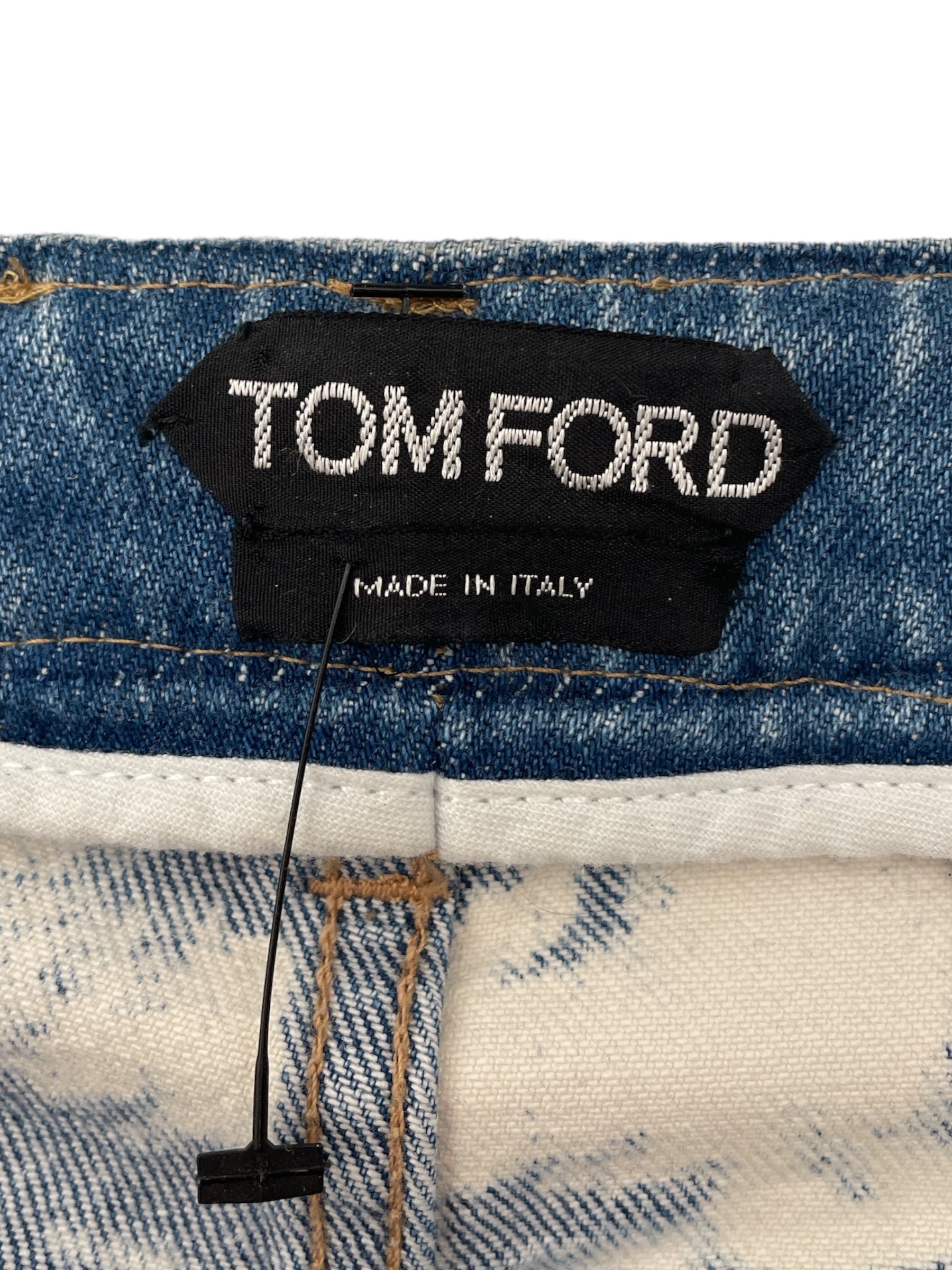 TOM FORD/Straight Pants/24/All Over Print/Cotton/BLU/WHITE COW SPOTS view 3