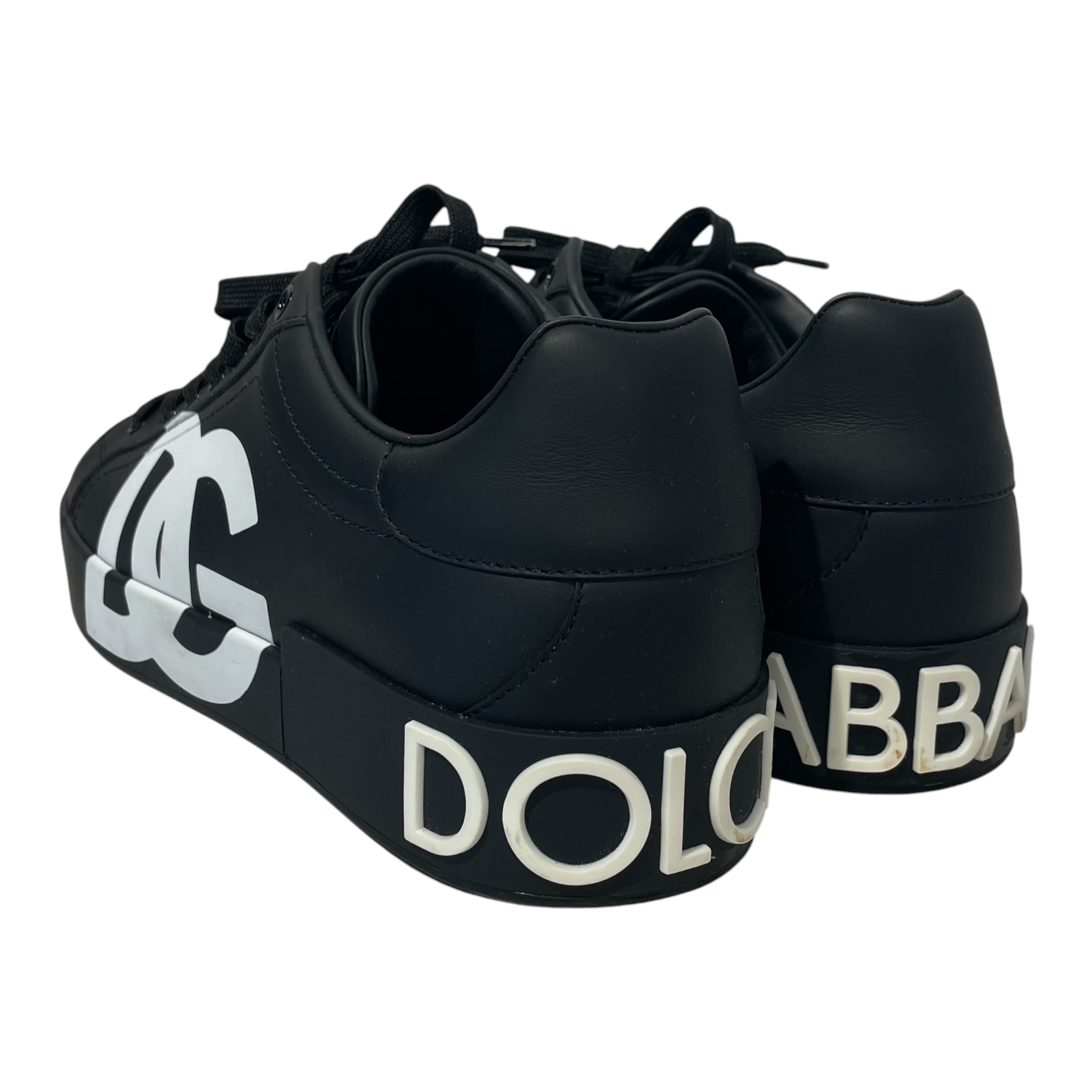 DOLCE&GABBANA/Low-Sneakers/US 8/Monogram/Faux Leather/BLK/ view 2