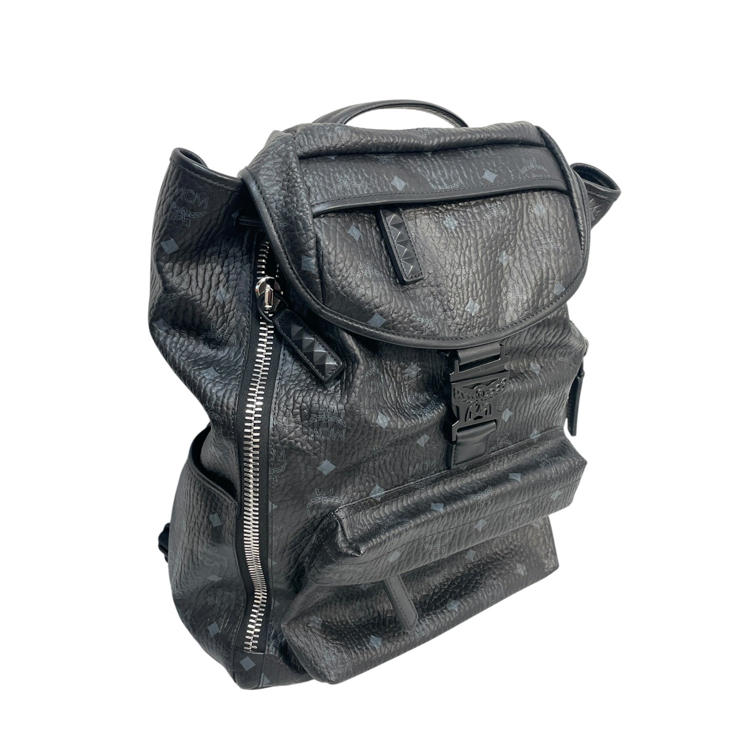 MCM/Backpack/Monogram/Leather/BLK/Brandenburg view 3