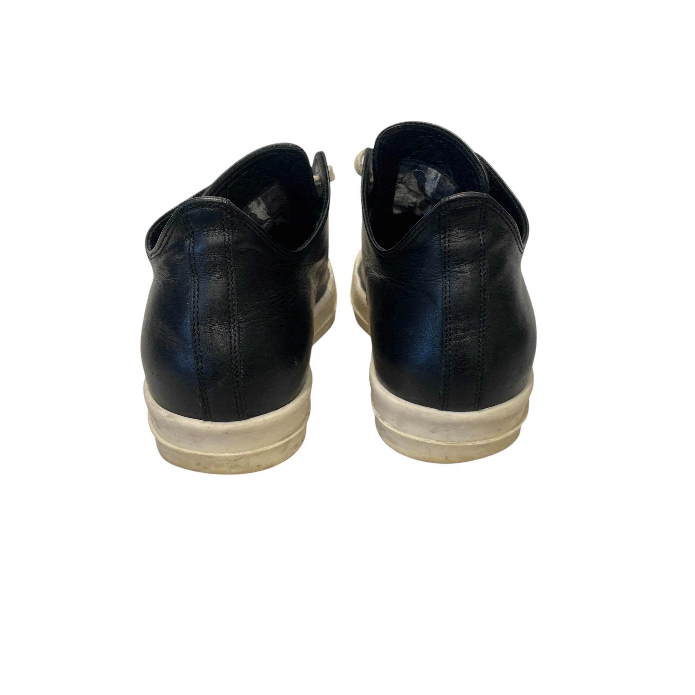 Rick Owens/Low-Sneakers/US 10.5/Leather/BLK/RAMONE LOW view 4