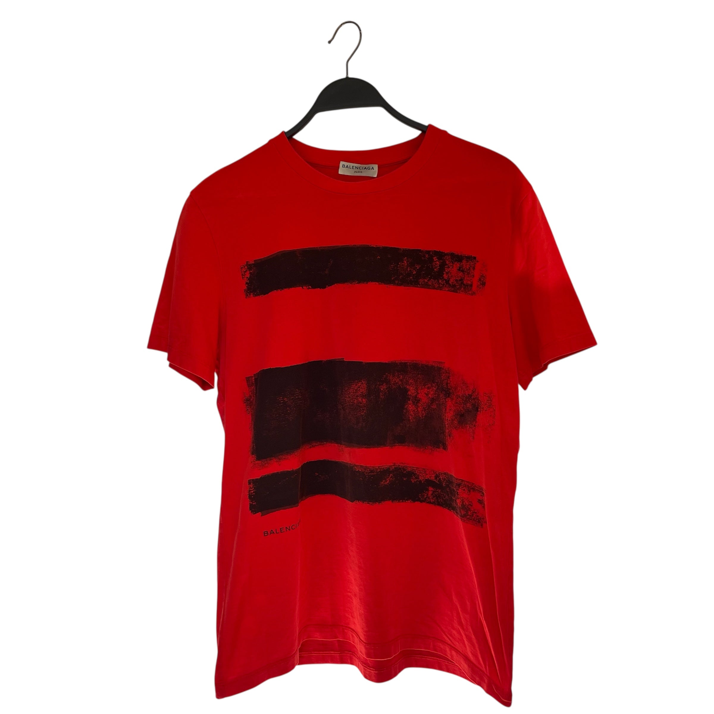 BALENCIAGA/LS T-Shirt/M/Cotton/BRW/DISTRESSED/GRAY LOGO view 1