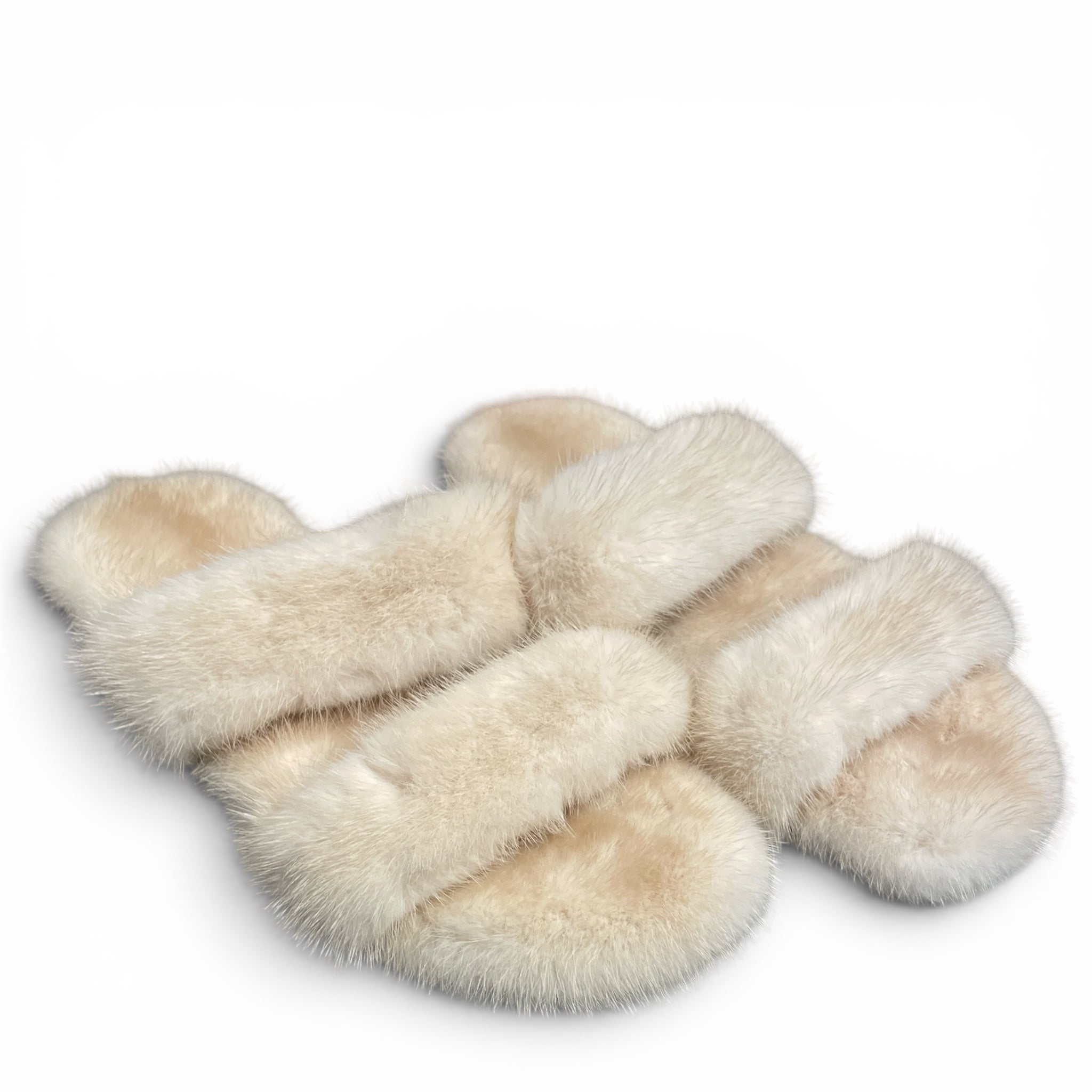 YVES SAINT LAURENT/Sandals/EU 43/WHT/FUR