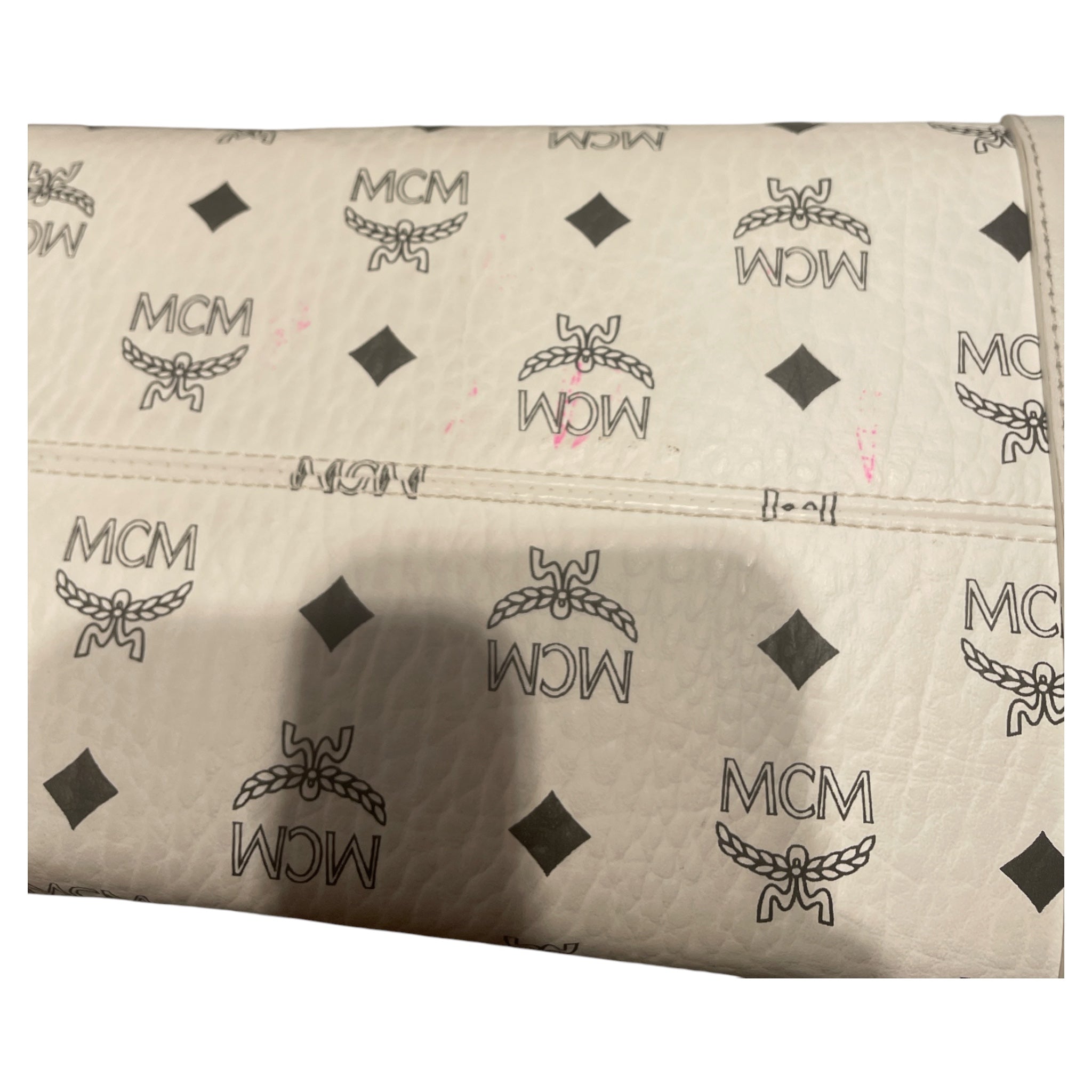 MCM/Bag/Leather/WHT/munchen visestosn tote view 5
