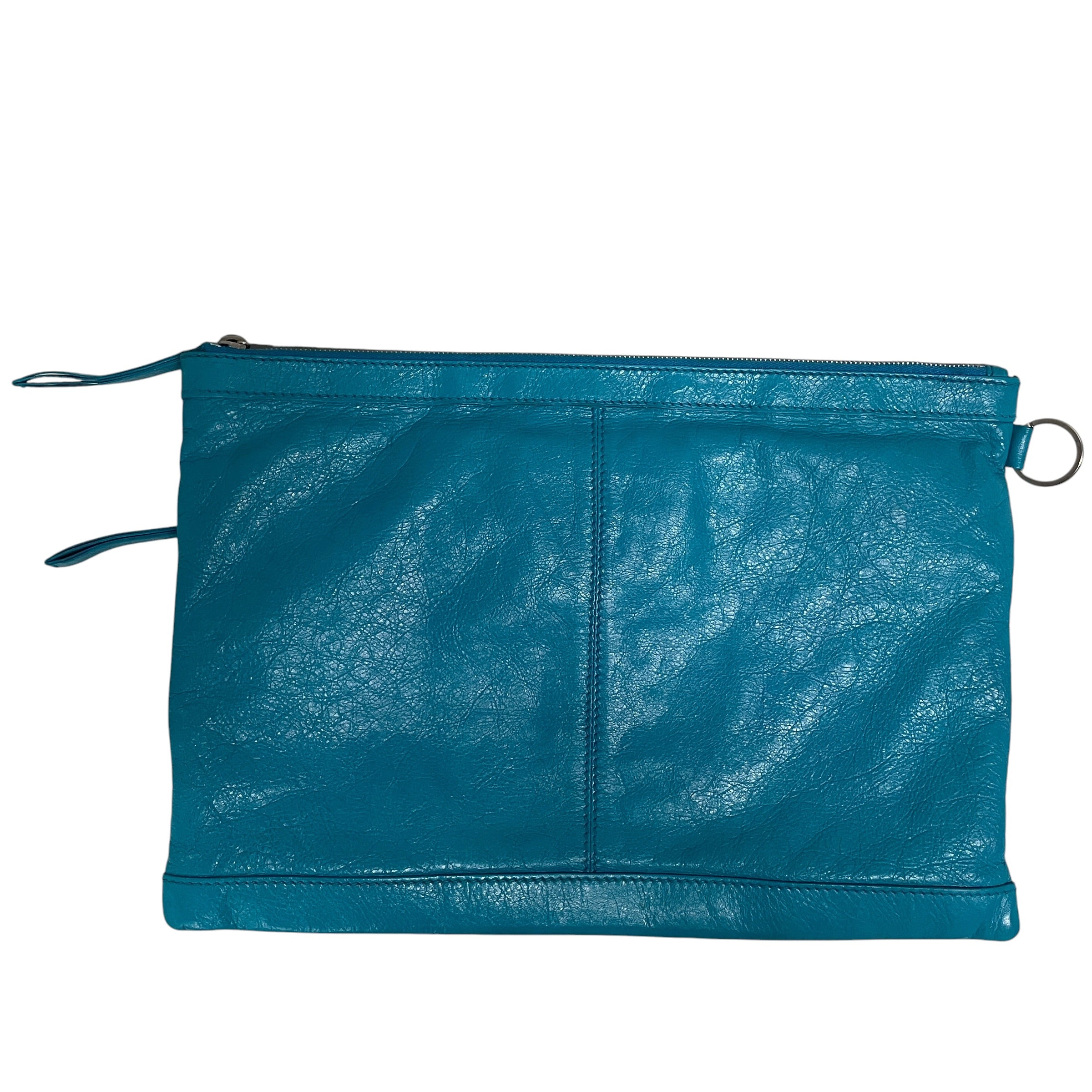 BALENCIAGA/Clutch Bag/Leather/BLU/CLUTCH MOTORCROSS view 2
