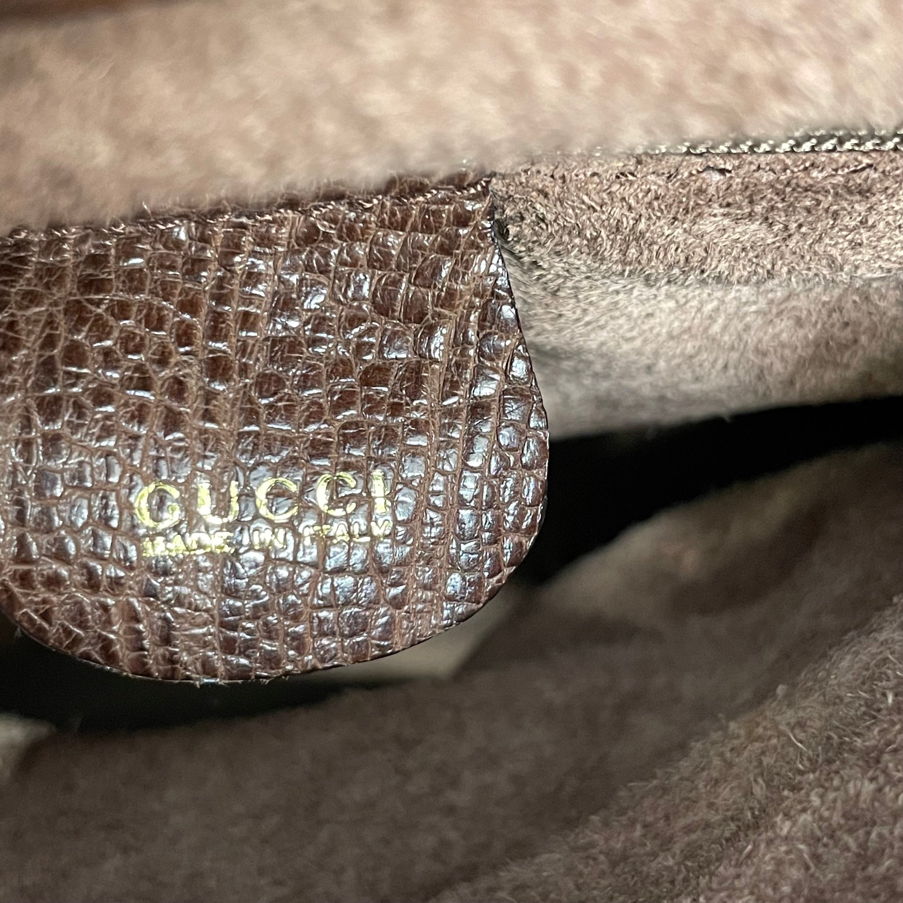 GUCCI/Hand Bag/Animal Pattern/Leather/BRW/ostrich diana bamboo tote view 3