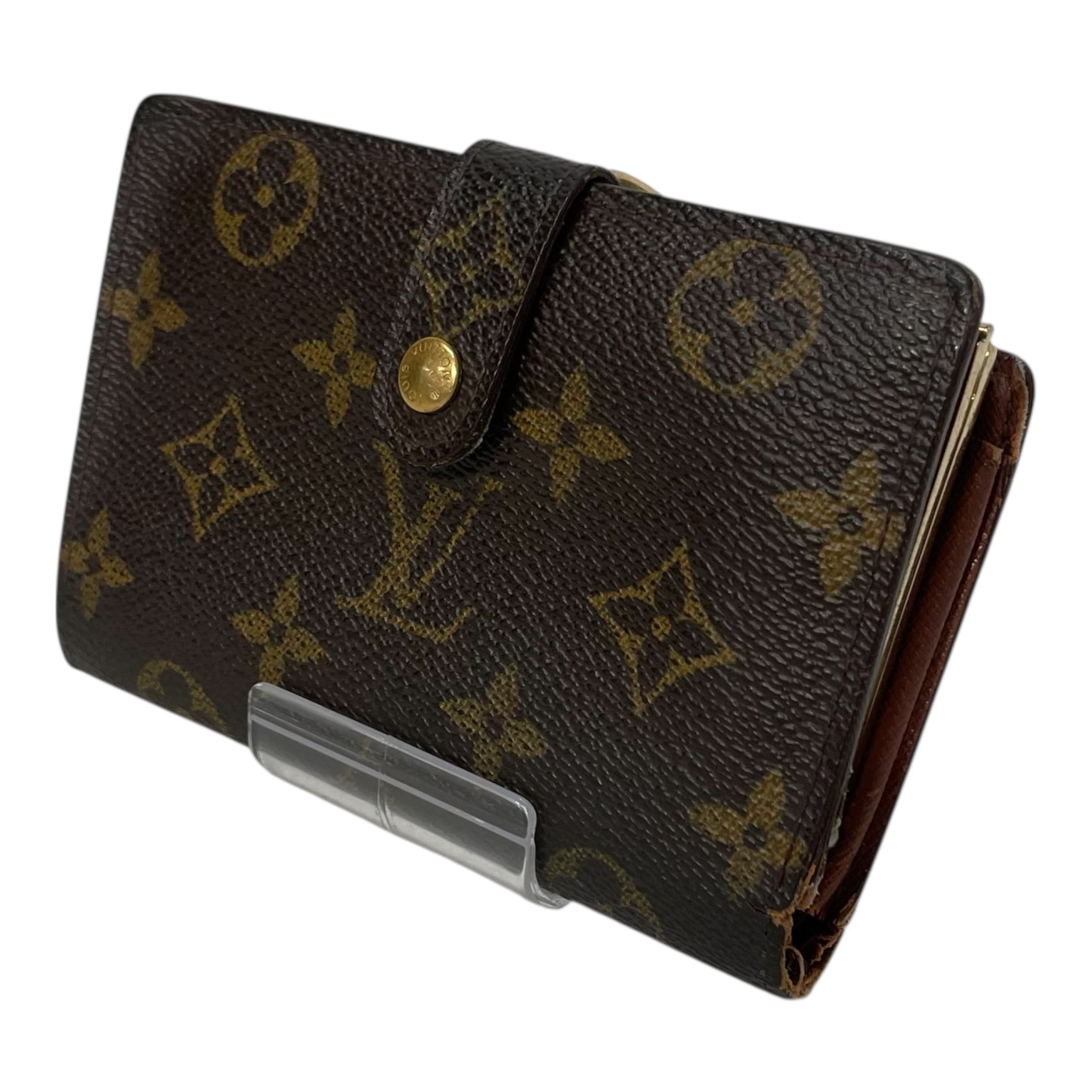 LOUIS VUITTON/Wallet/FREE/All Over Print/Leather/BRW/Clasp Wallet view 1