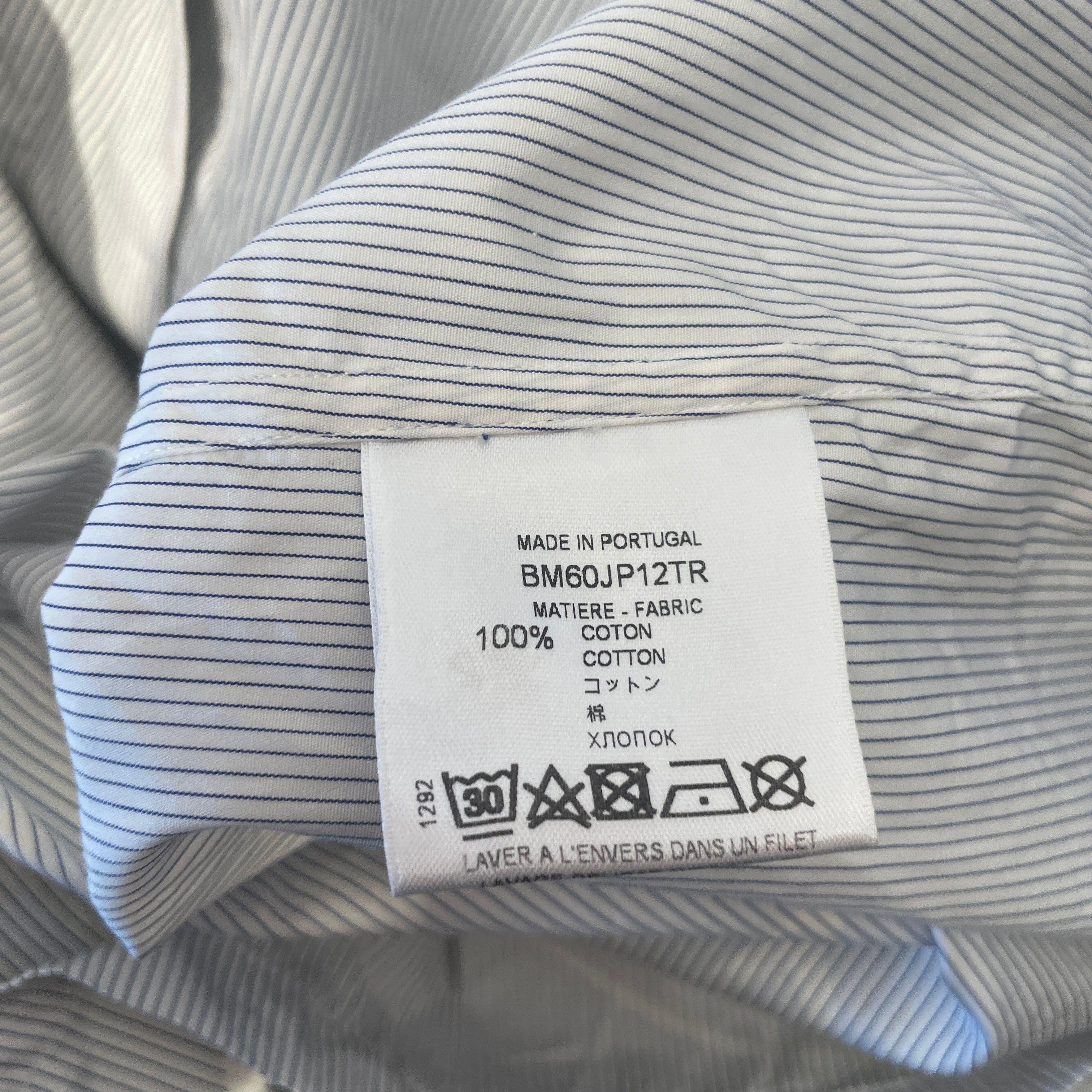 GIVENCHY/LS Shirt/Cotton/WHT/Stripe/OVERSIZED SHIRT / RUNWAY view 4