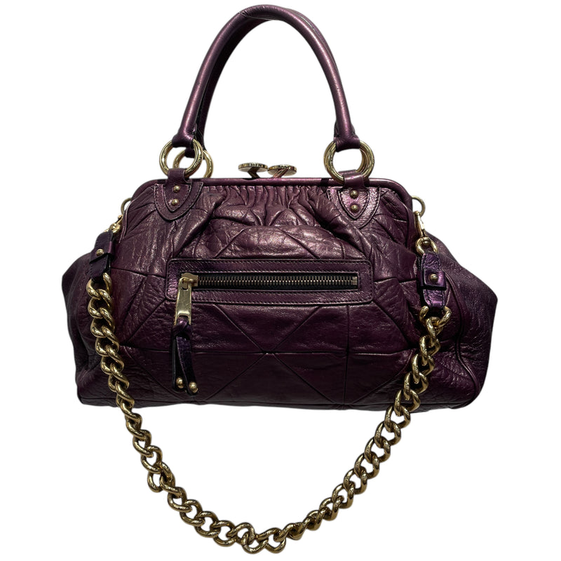 MARC JACOBS/Cross Body Bag/Leather/PPL/Quilted Stam Bag