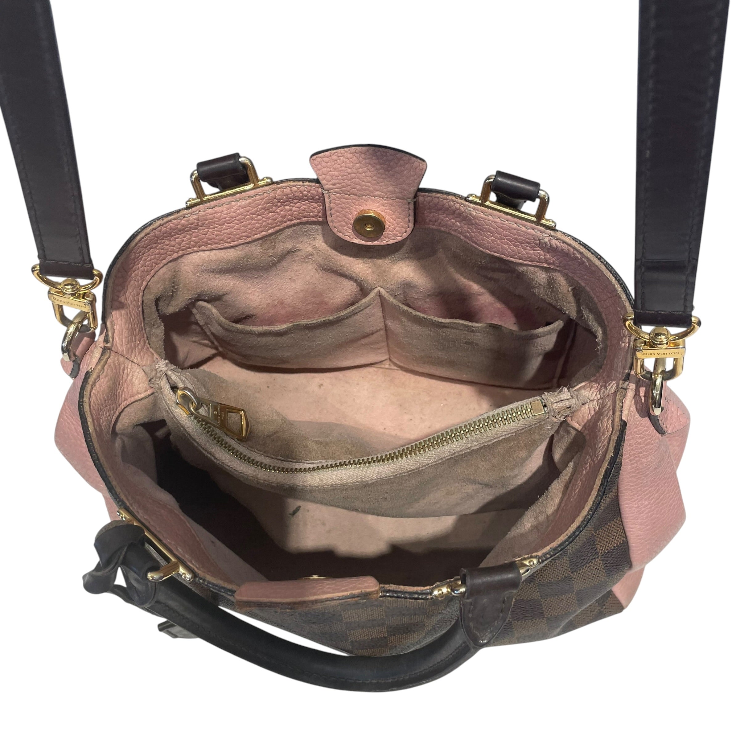 LOUIS VUITTON/Hand Bag/Leather/BRW/Damier Ebene Canvas view 7