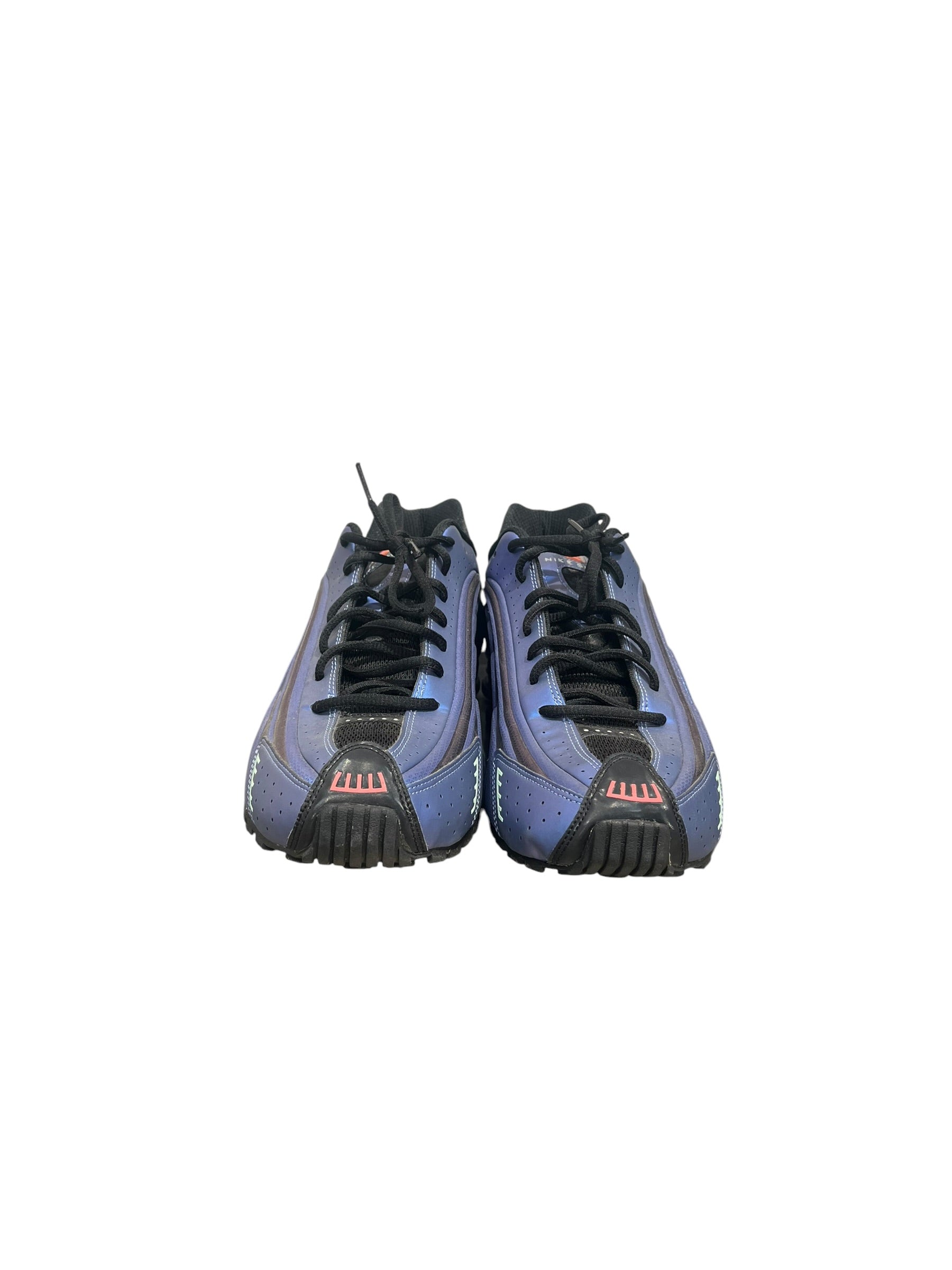 NIKE/SHOX R4/Low-Sneakers/US 12.5/Iridescent/BLU/HQ3446-001 view 4