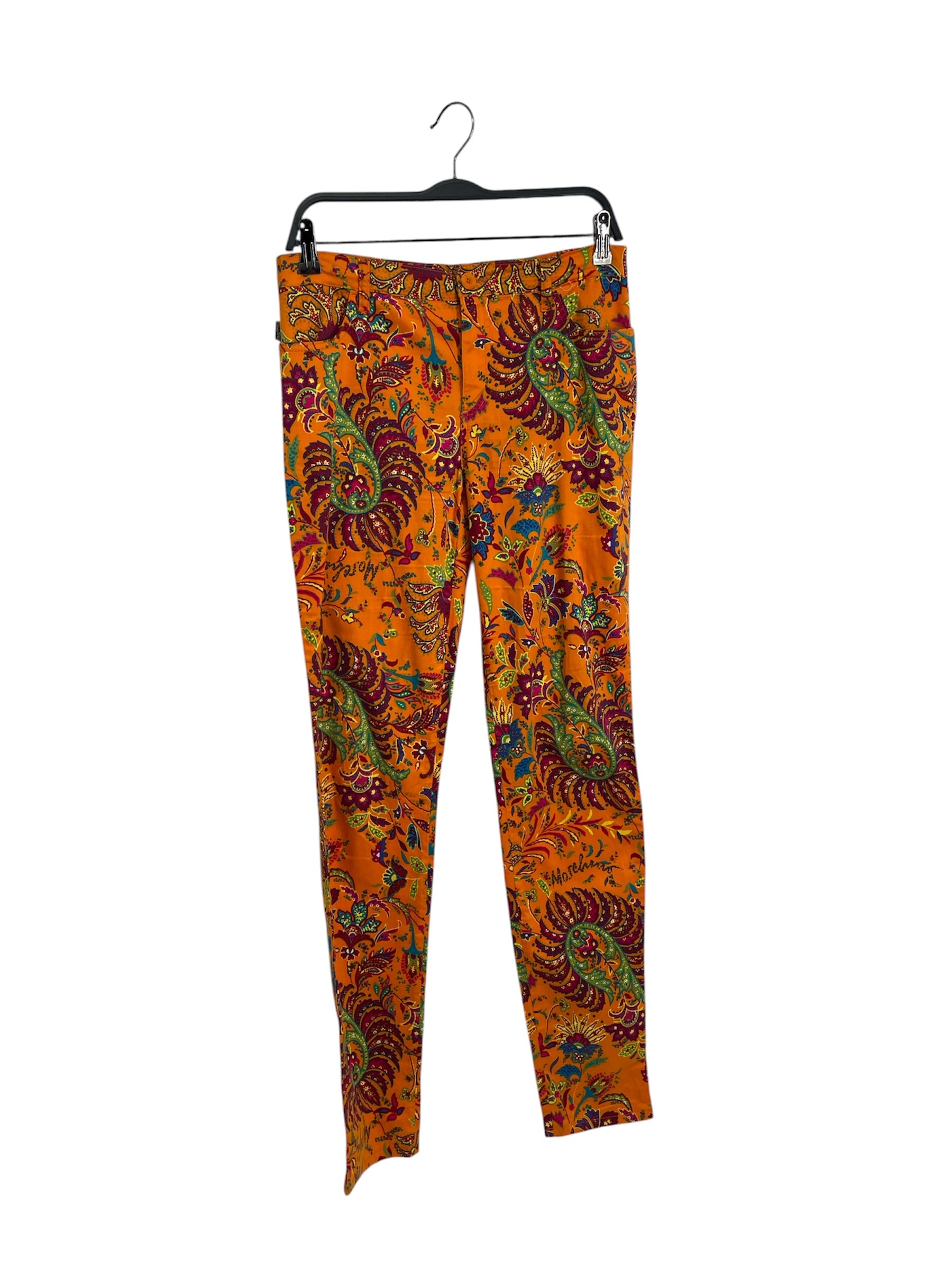 MOSCHINO JEANS/Straight Pants/31/Paisley/Cotton/ORN/BRIGHT PAISLEY MULTICOLOR view 1