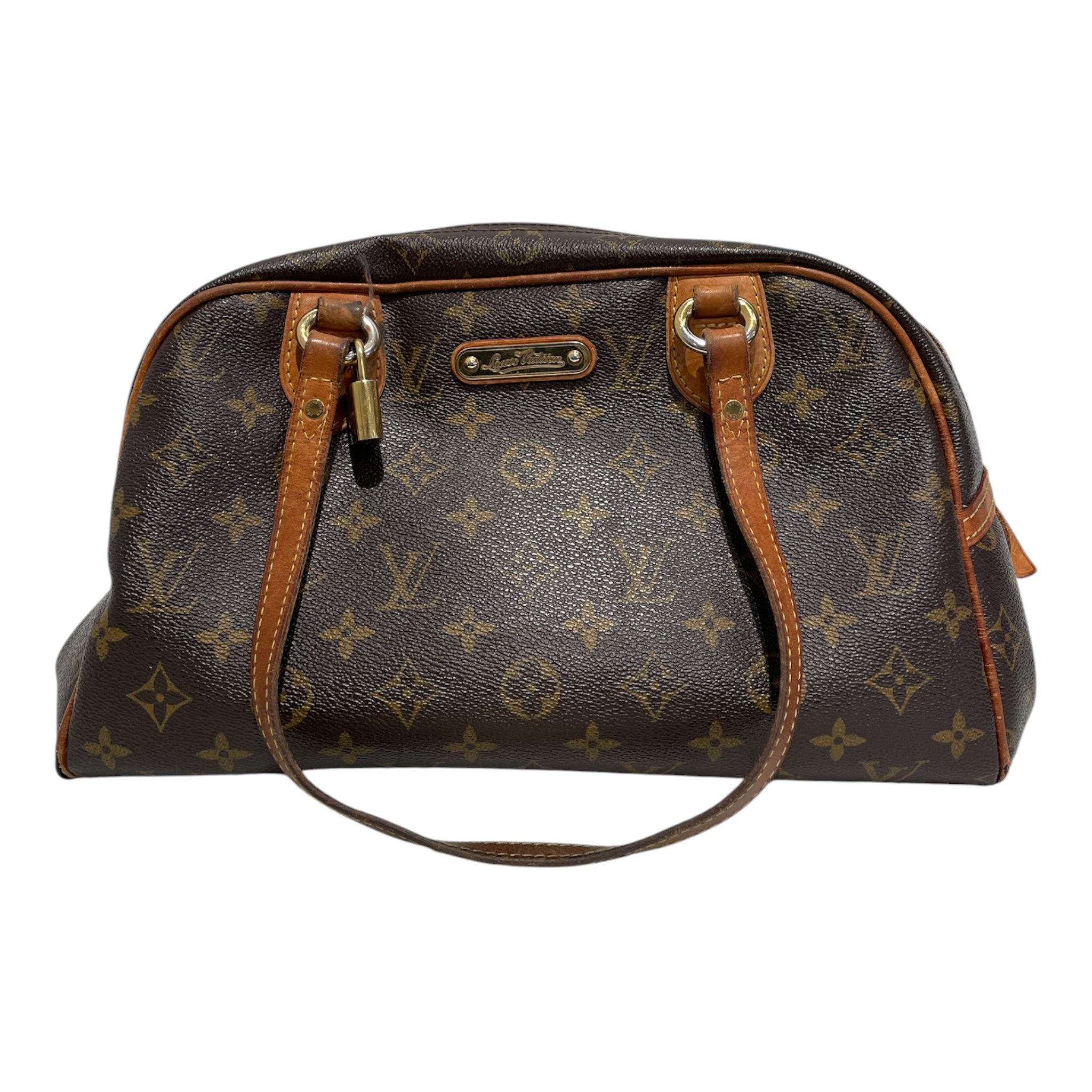 LOUIS VUITTON/Bag/Monogram/Leather/BRW/Montorgueil PM shoulderbag view 1