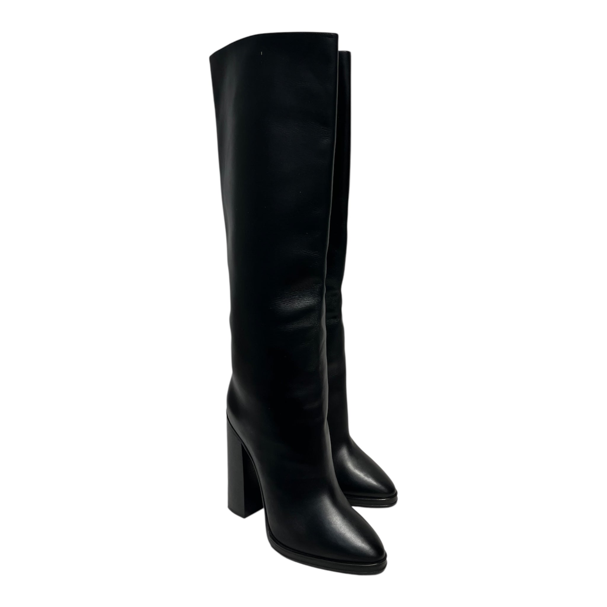 SAINT LAURENT/Long Boots/EU 42/Leather/BLK/673861 view 1