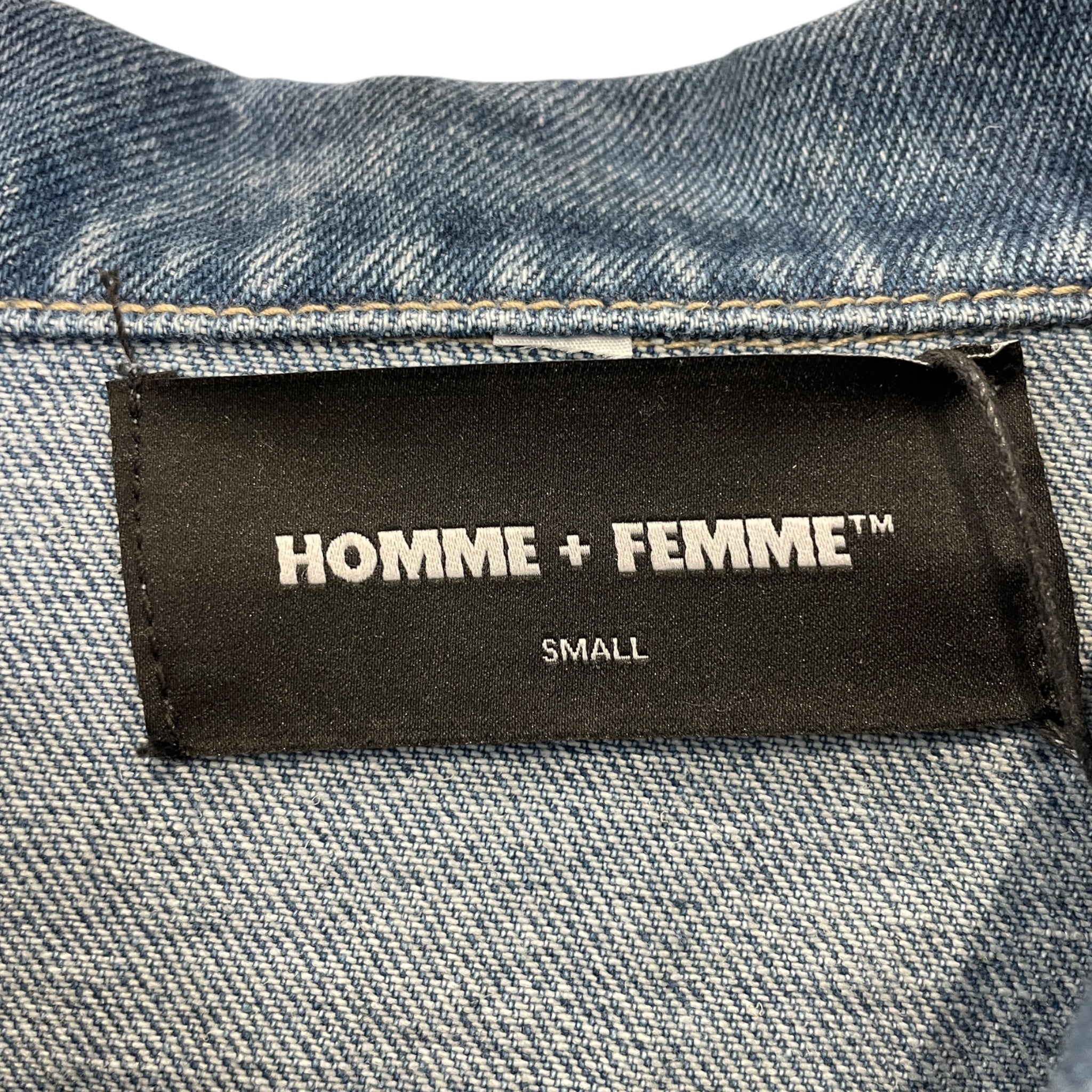 HOMME + FEMME/Denim Jkt/S/Cotton/BLU/All Over Studded view 3